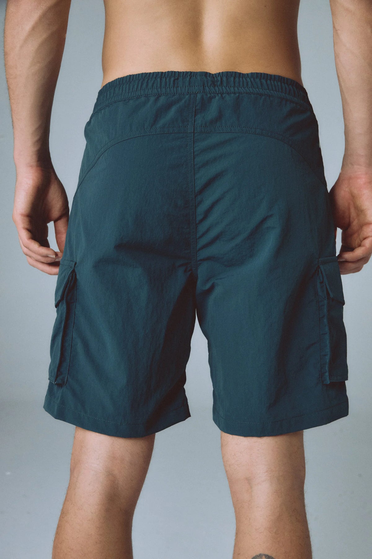 Men's regular fit green shorts Rush