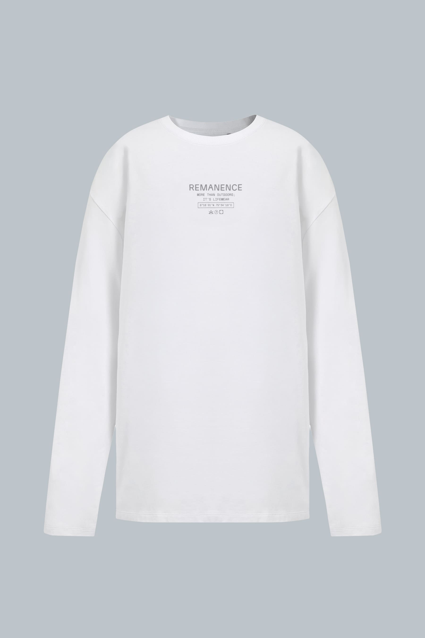 Raw Long-Sleeve Regular Fit T-Shirt Men White