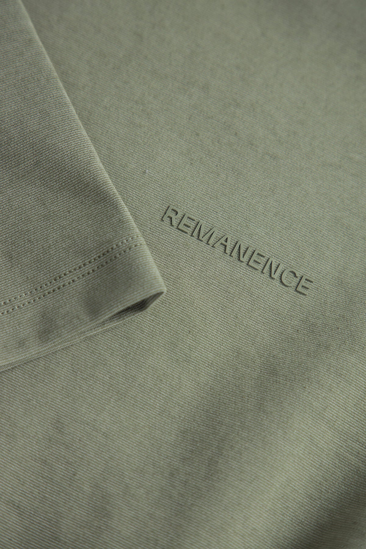 Peak Semi Fitted T-Shirt Men Olive Green