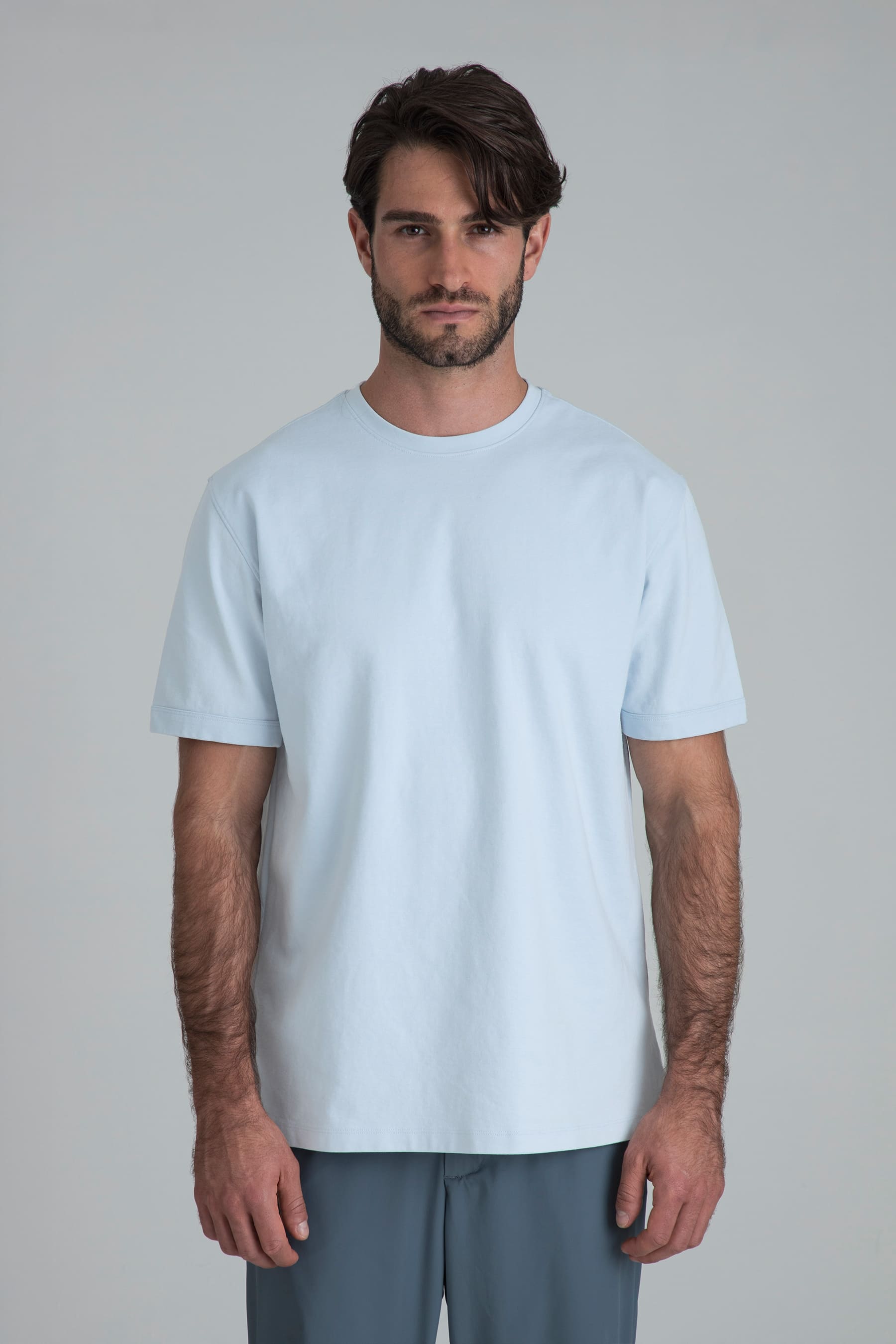 Ventra Relaxed Fit T-Shirt Men Light Blue