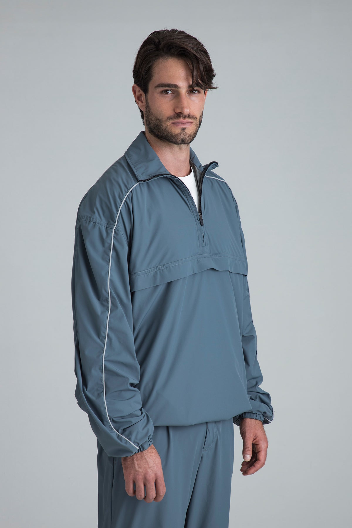 Interval Regular Fit Jacket Men Grayish Blue
