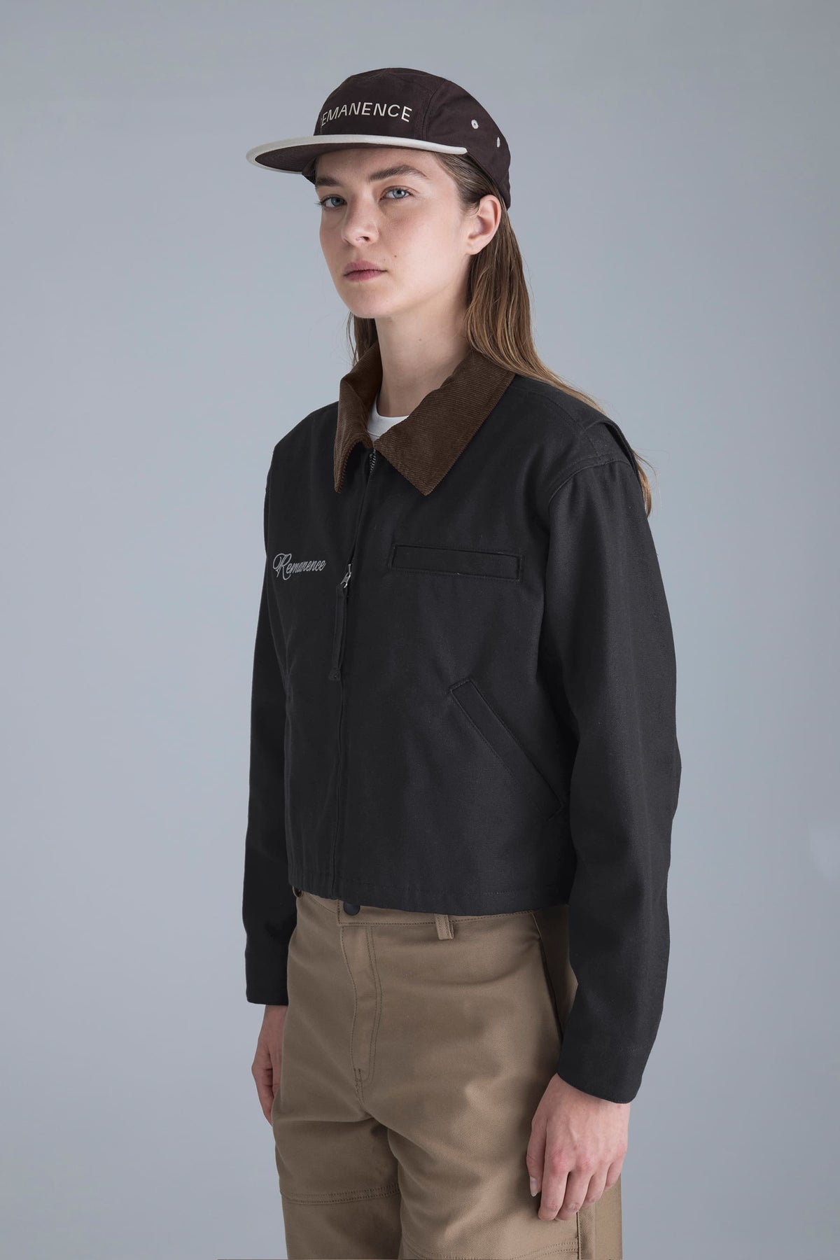 Chaqueta negra para mujer regular fit Trace
