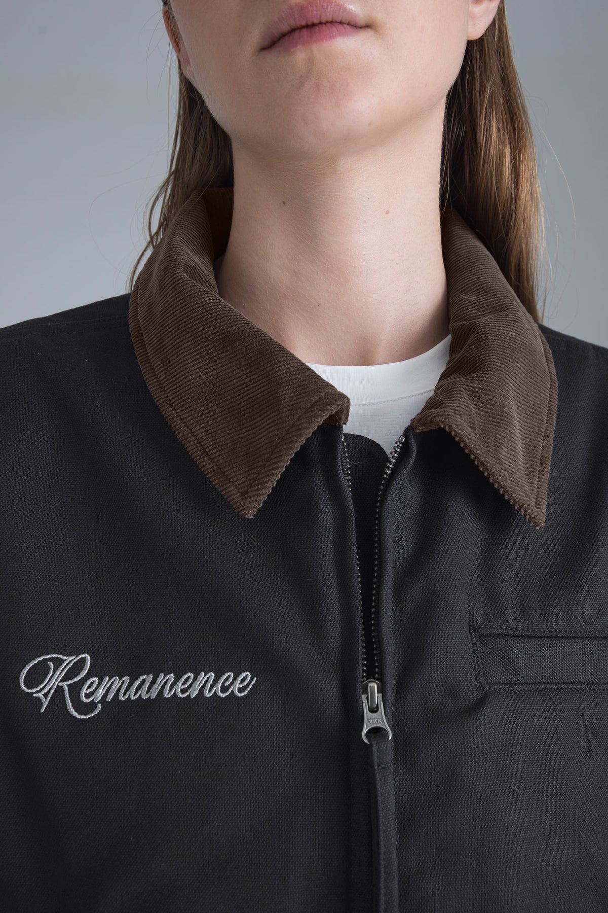 Chaqueta negra para mujer regular fit Trace