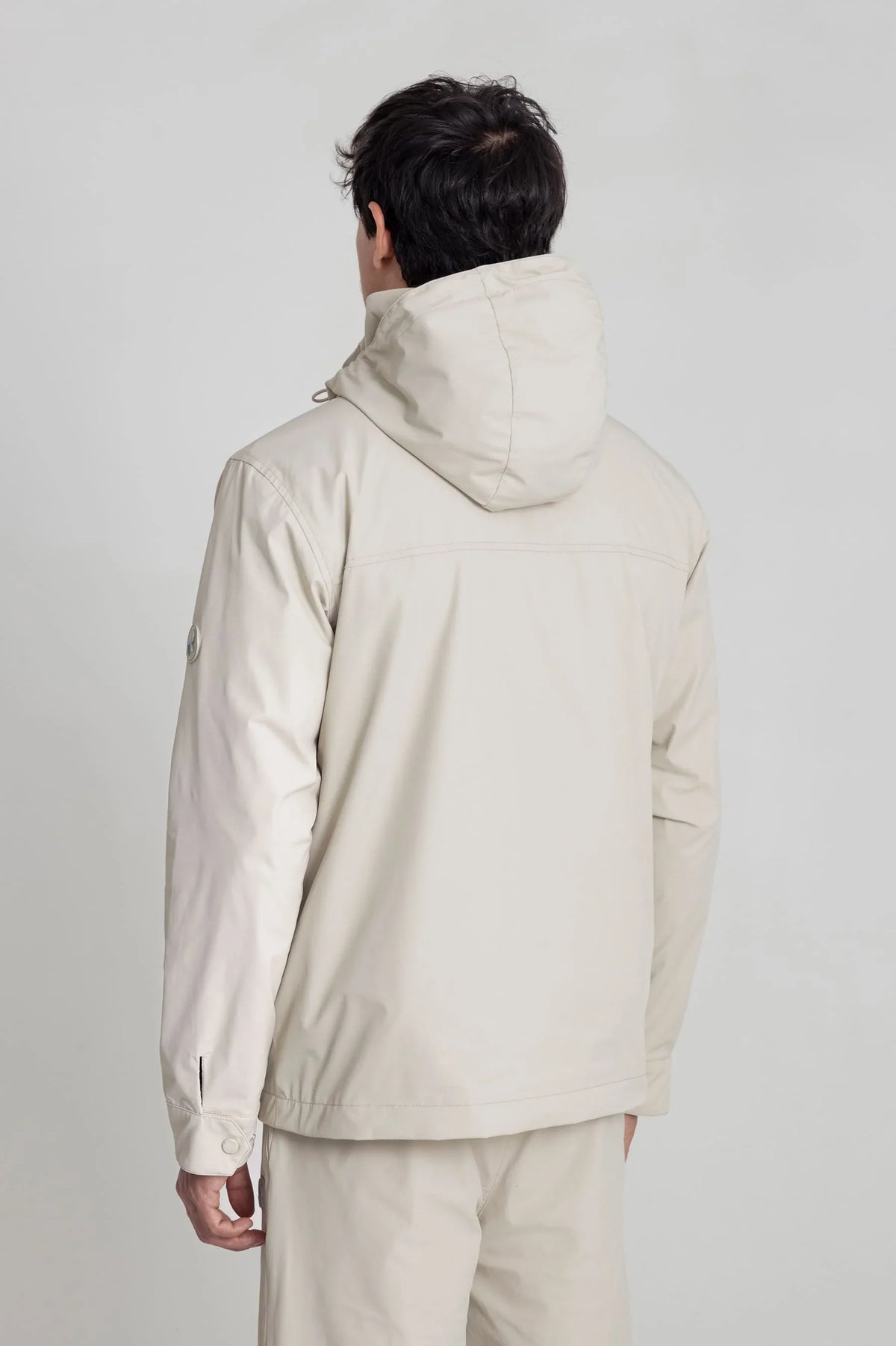 Chaqueta arena con capucha removible para hombre Holmium V2