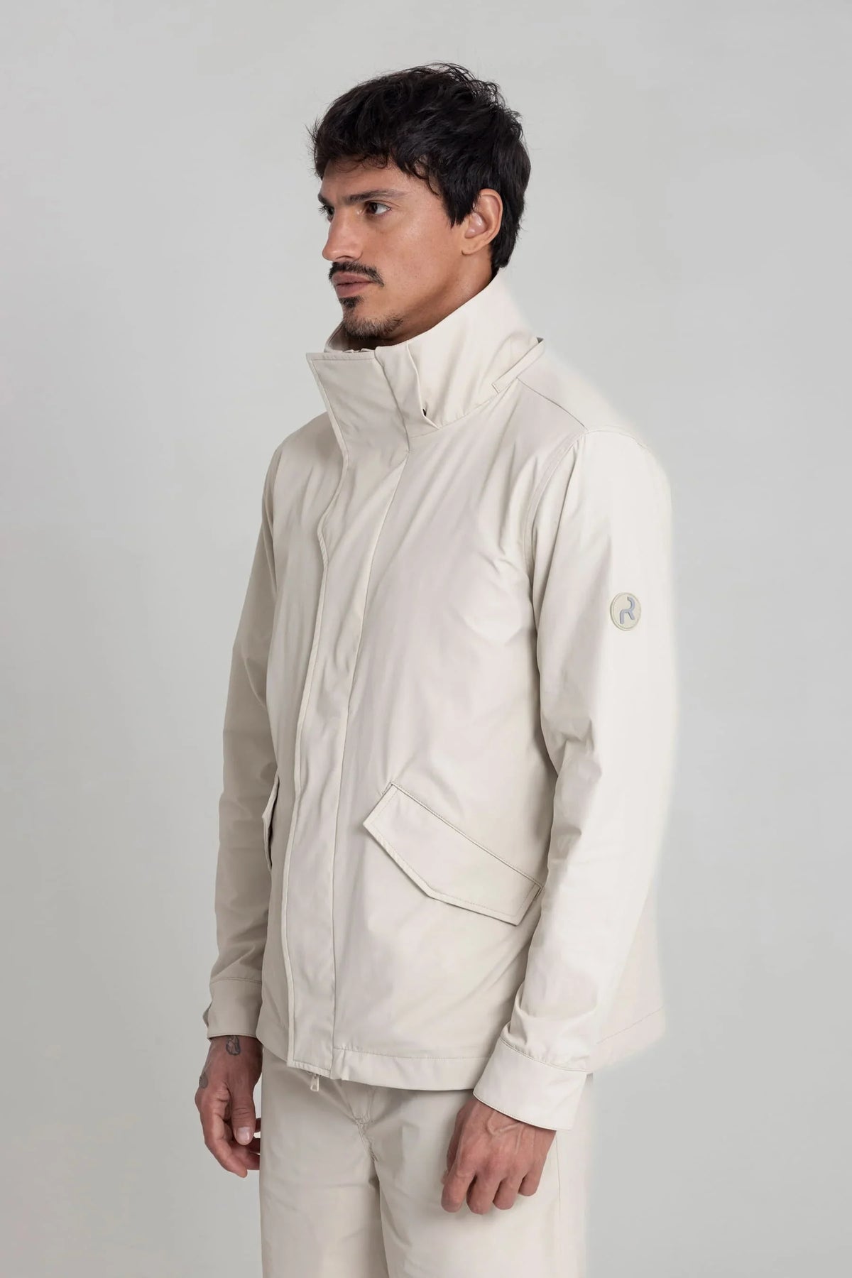 Men's sand jacket with removable hood Holmium V2