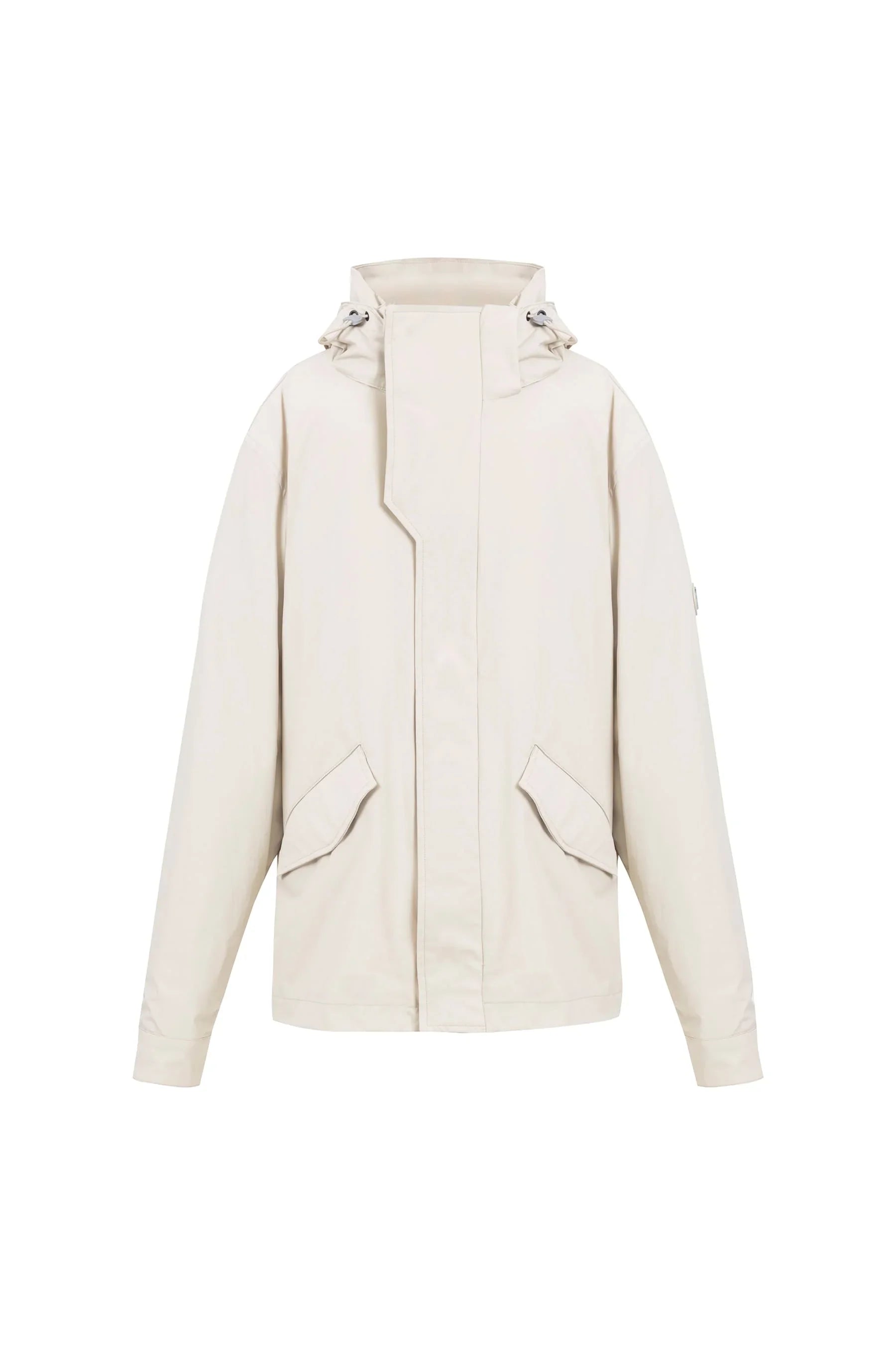 Chaqueta arena con capucha removible para hombre Holmium V2