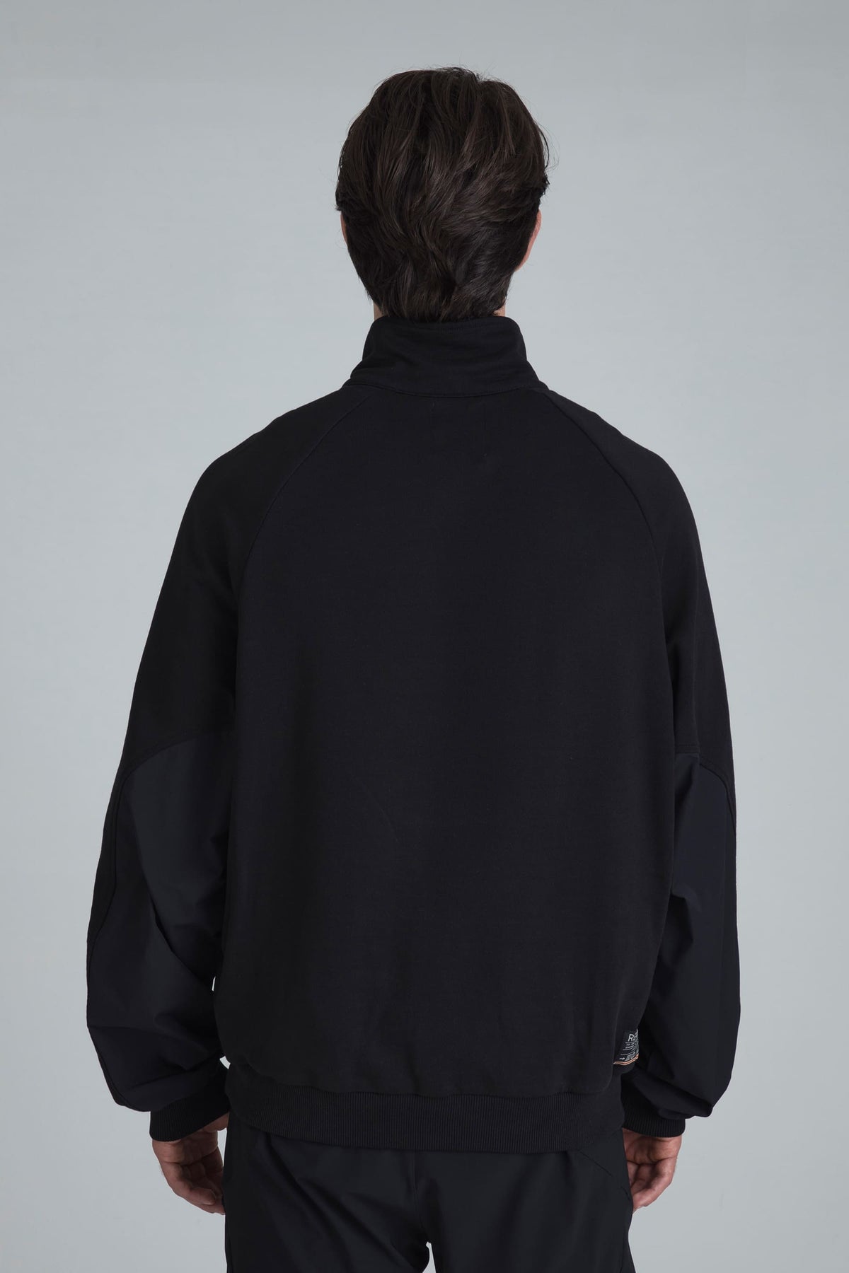 Men's black half zip sweatshirt Shadow