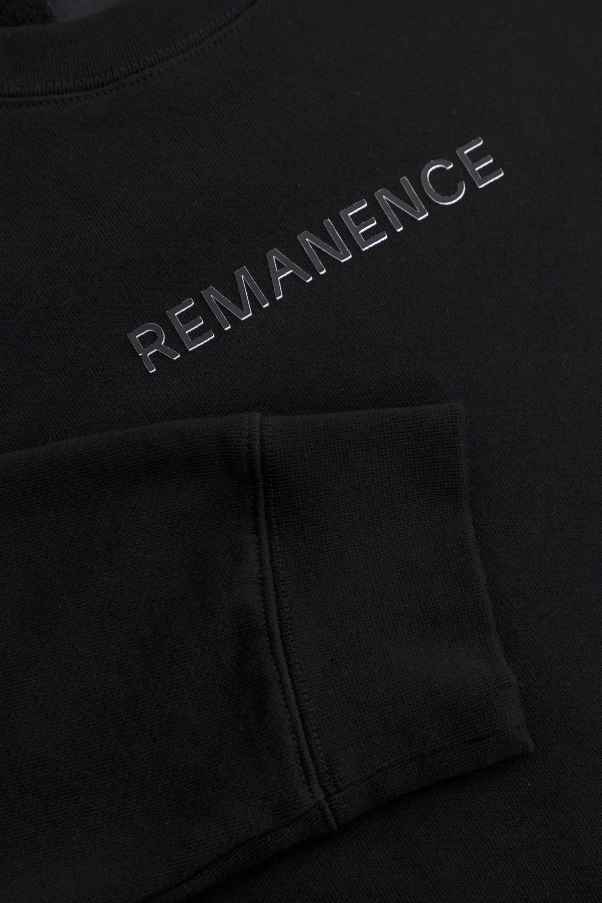 Men’s black crewneck sweatshirt Verge