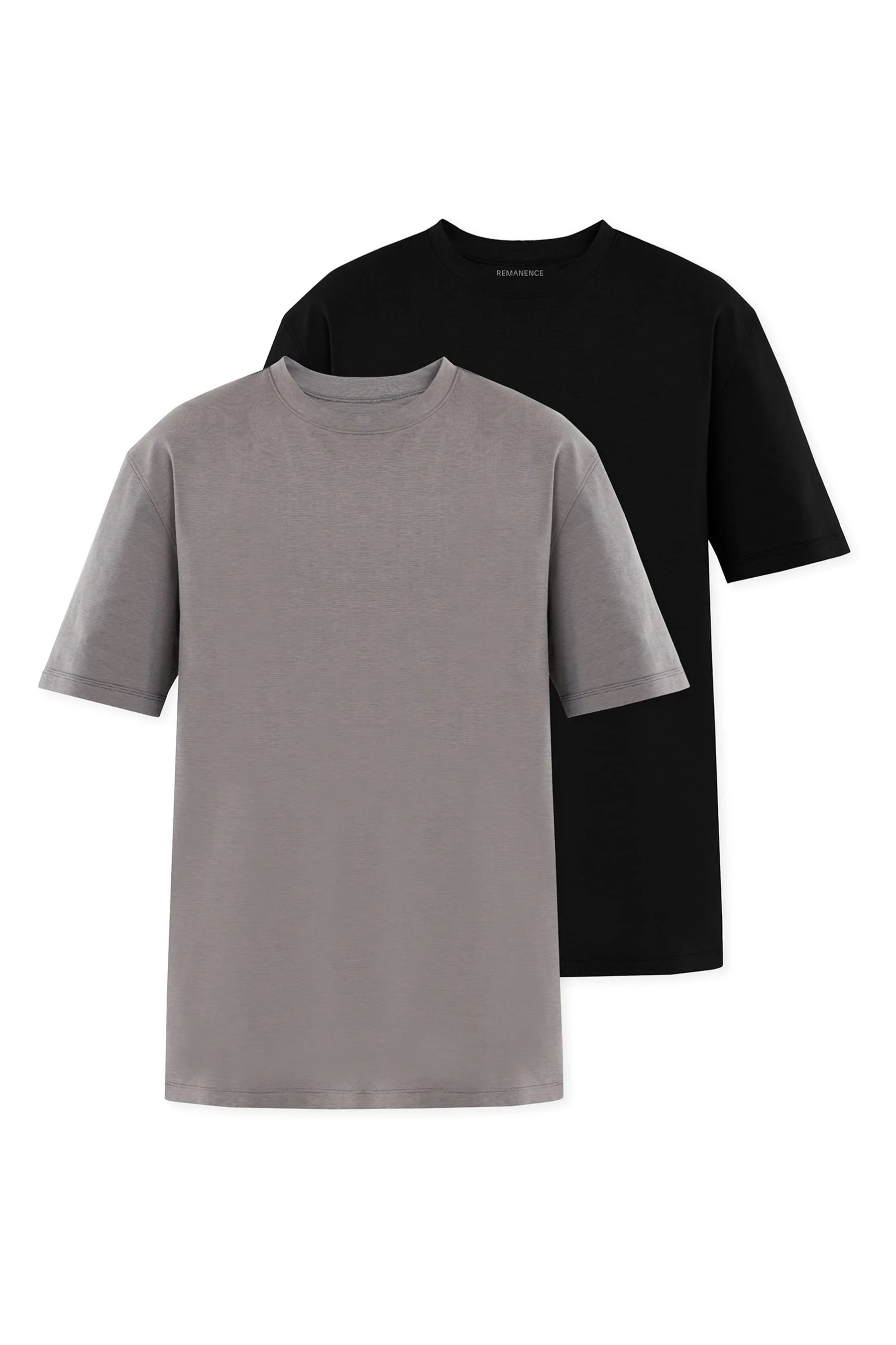 Men’s gray and black 2-Pack t-shirts Cling Remanence