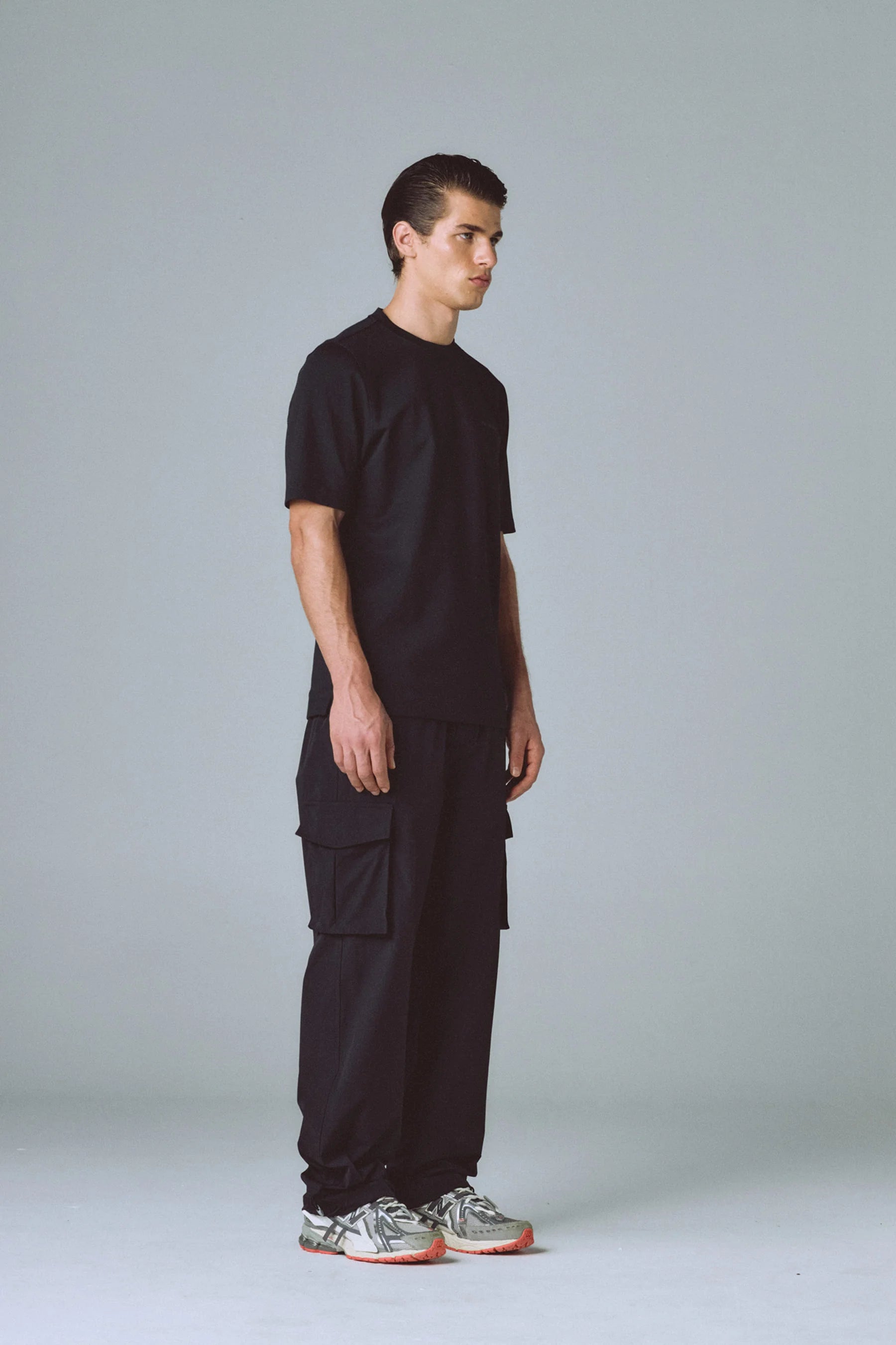 Men's black parachute pants Spark – Remanence International
