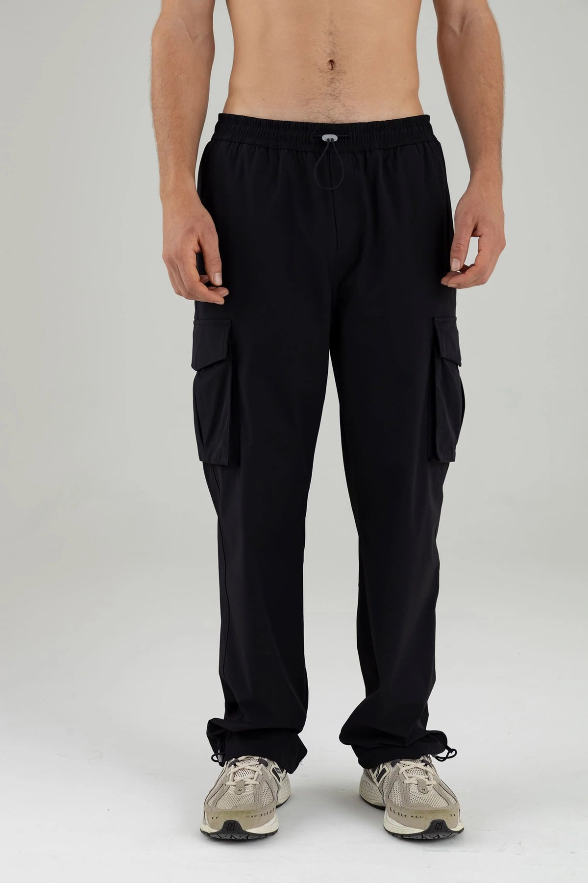 Men's black parachute pants Spark