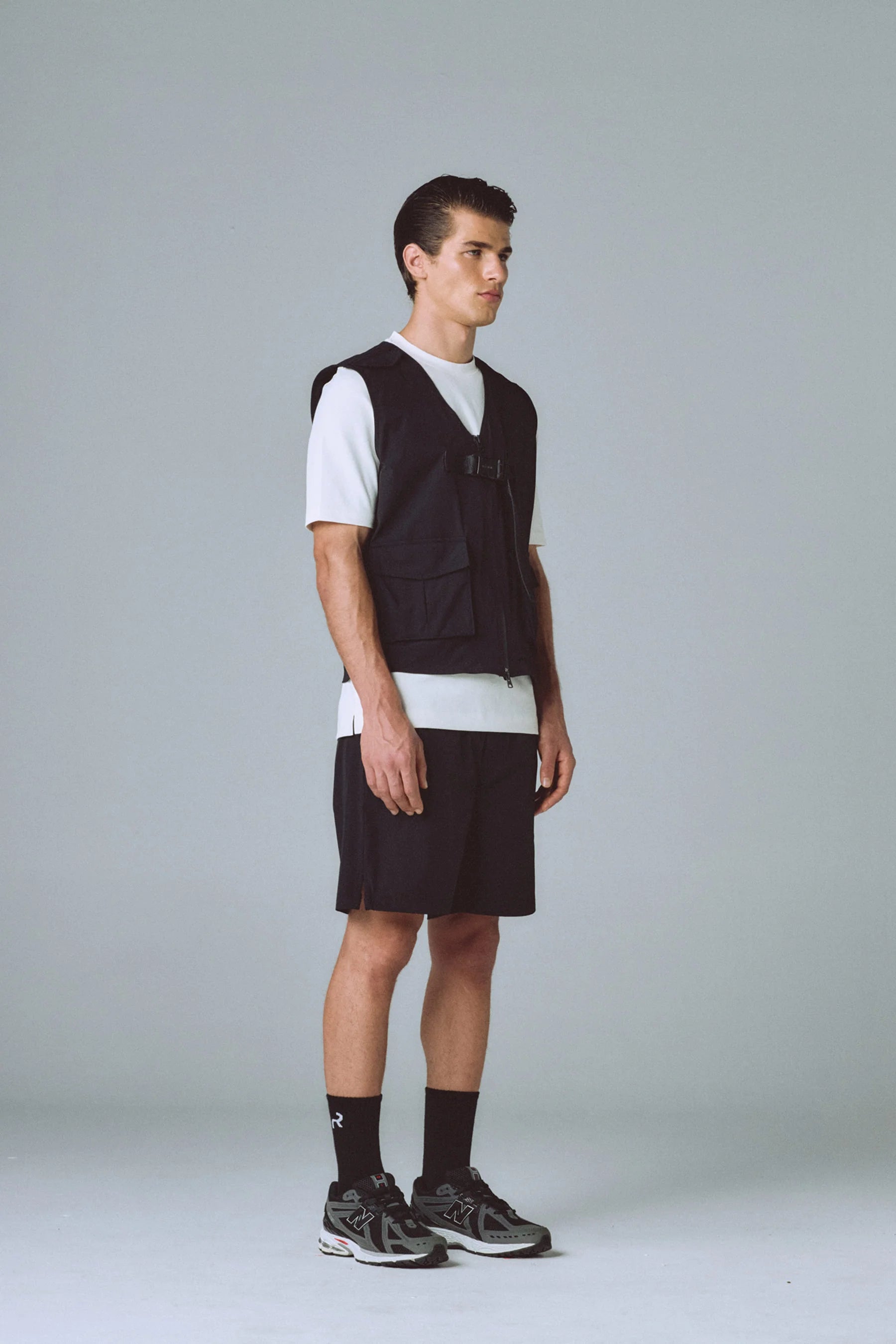 Mens black shorts Blaze Remanence