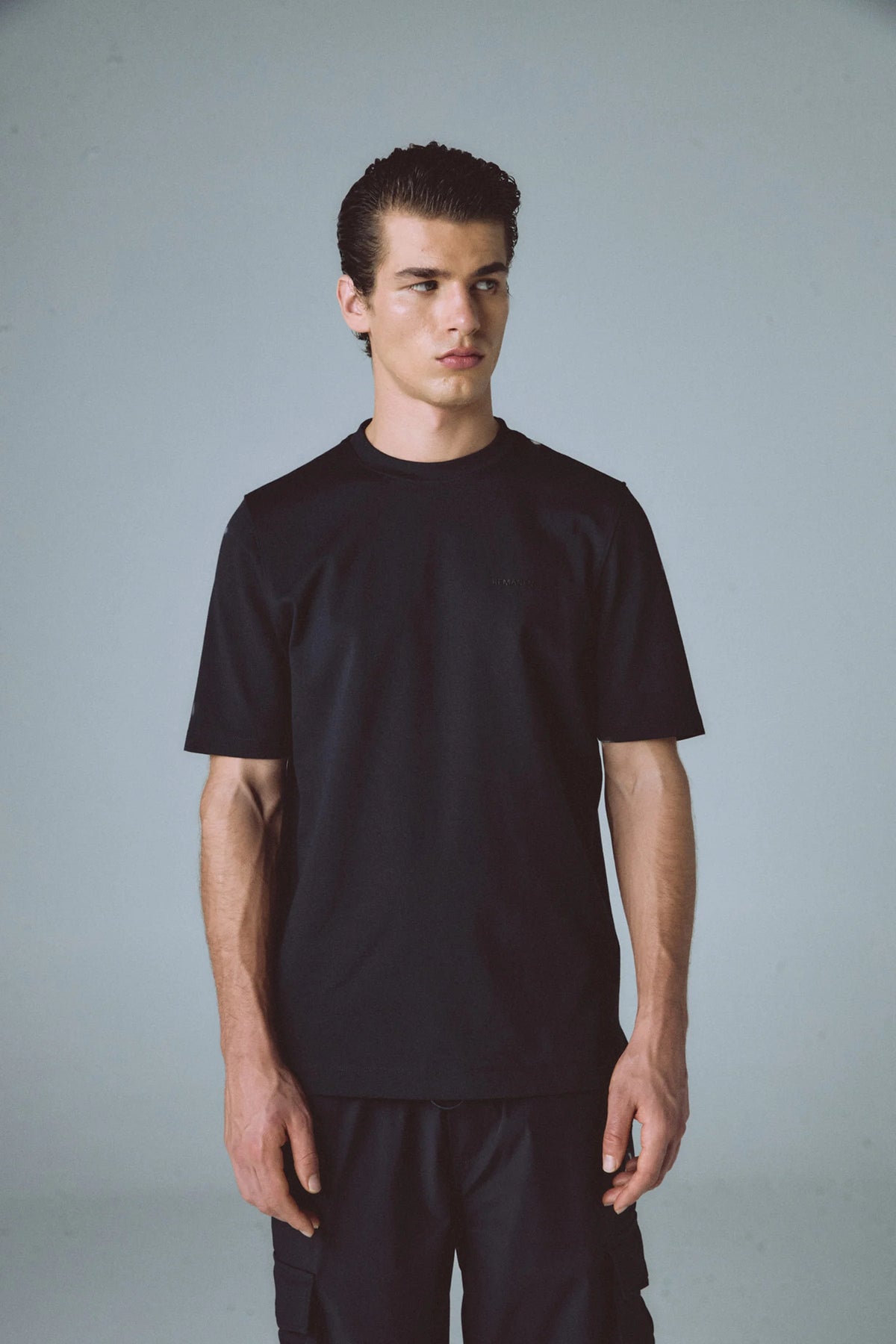 Men's black regular fit t-shirt Peak
