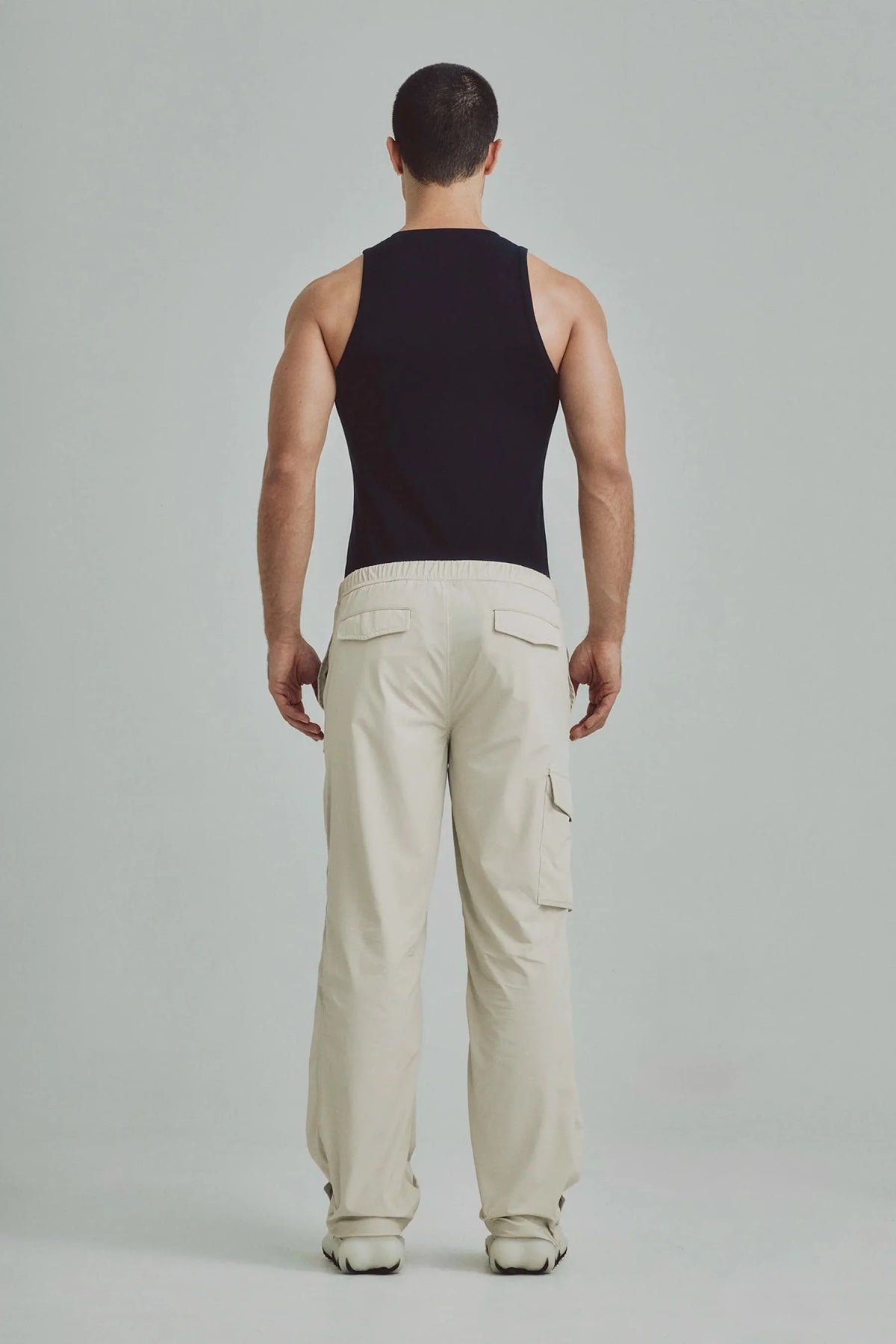 Men's black tank top slim fit Axis