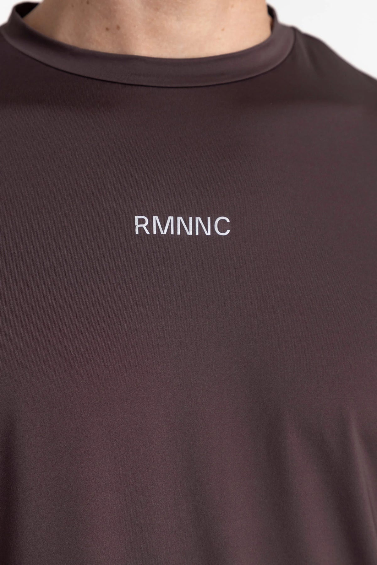 Men’s brown semi fit sports t-shirt Wave