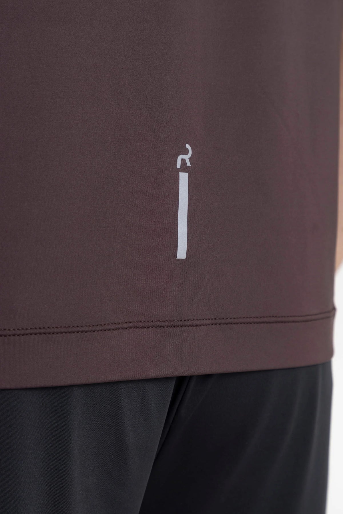 Men’s brown semi fit sports t-shirt Wave