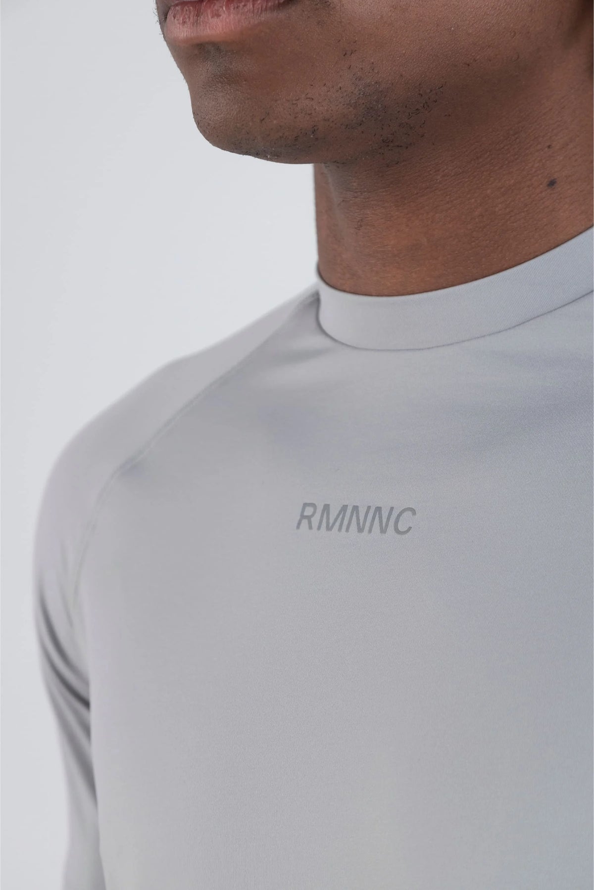 Men's slim fit gray sports t-shirt Gust