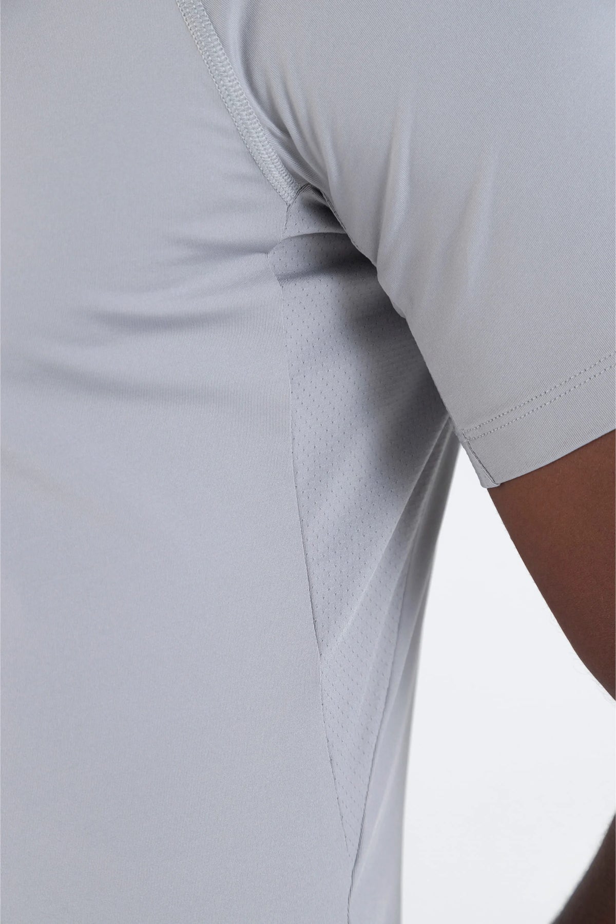 Men's slim fit gray sports t-shirt Gust