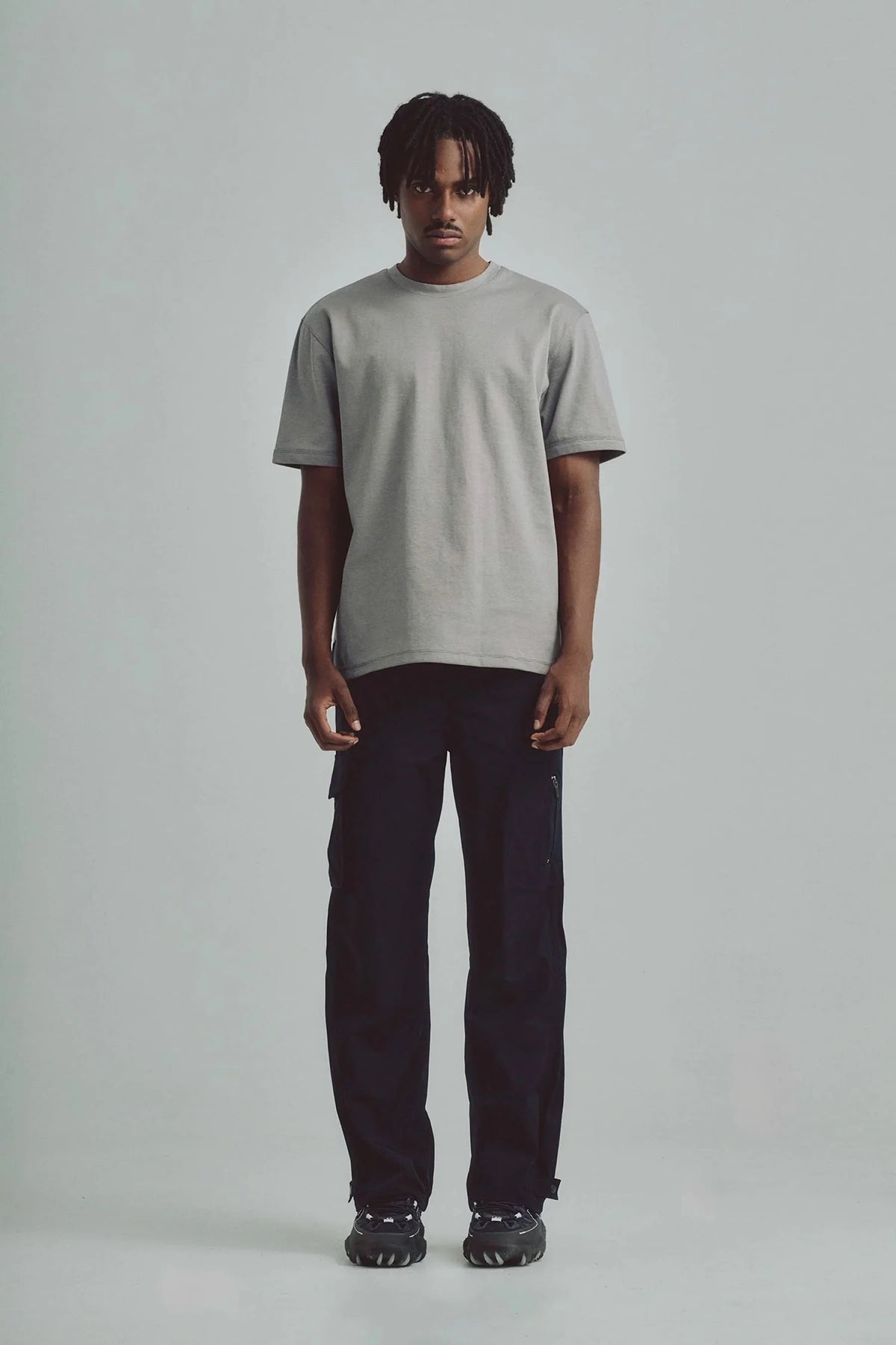 Men's gray relaxed fit t-shirt Cling