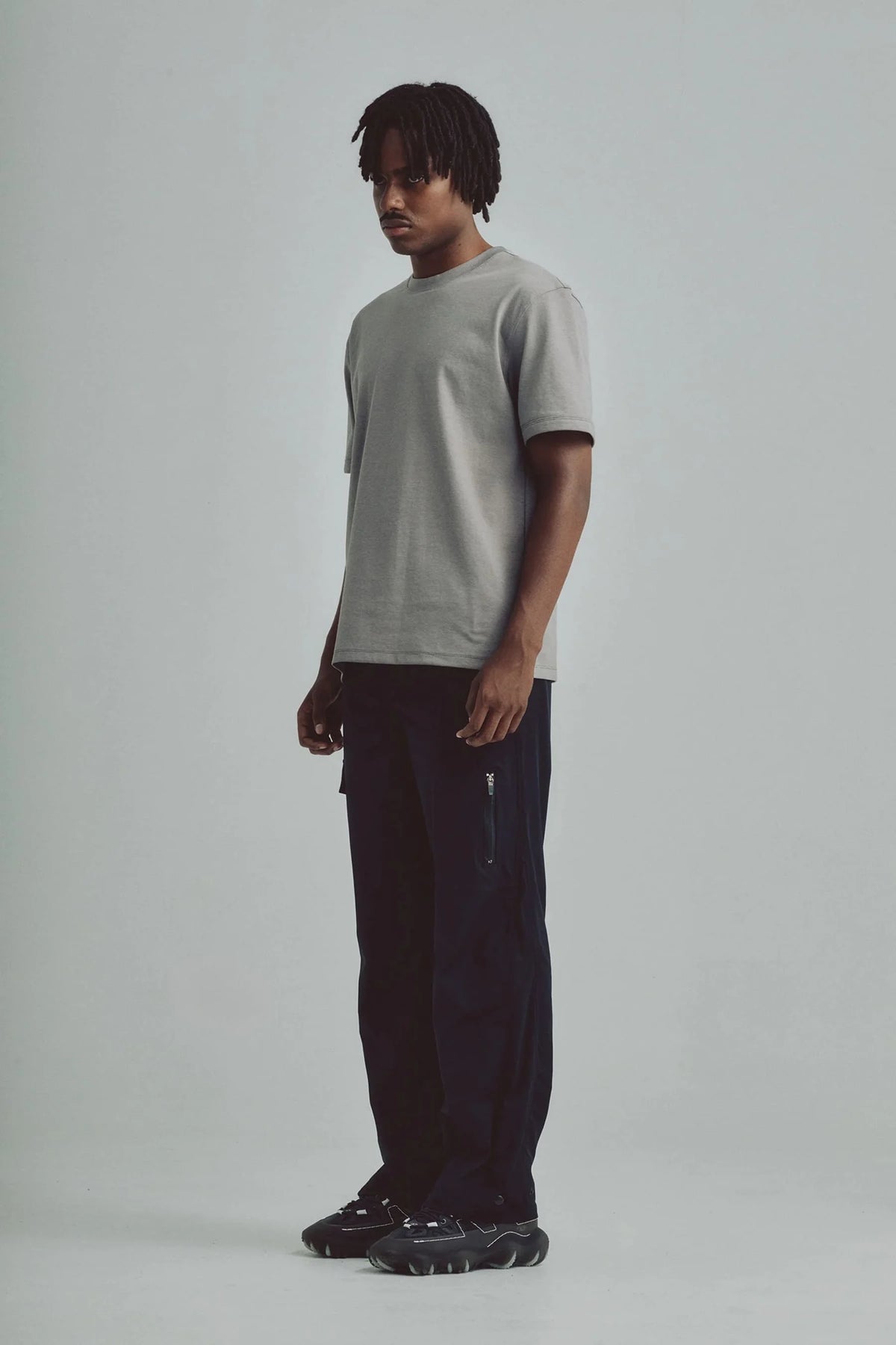 Men's gray relaxed fit t-shirt Cling