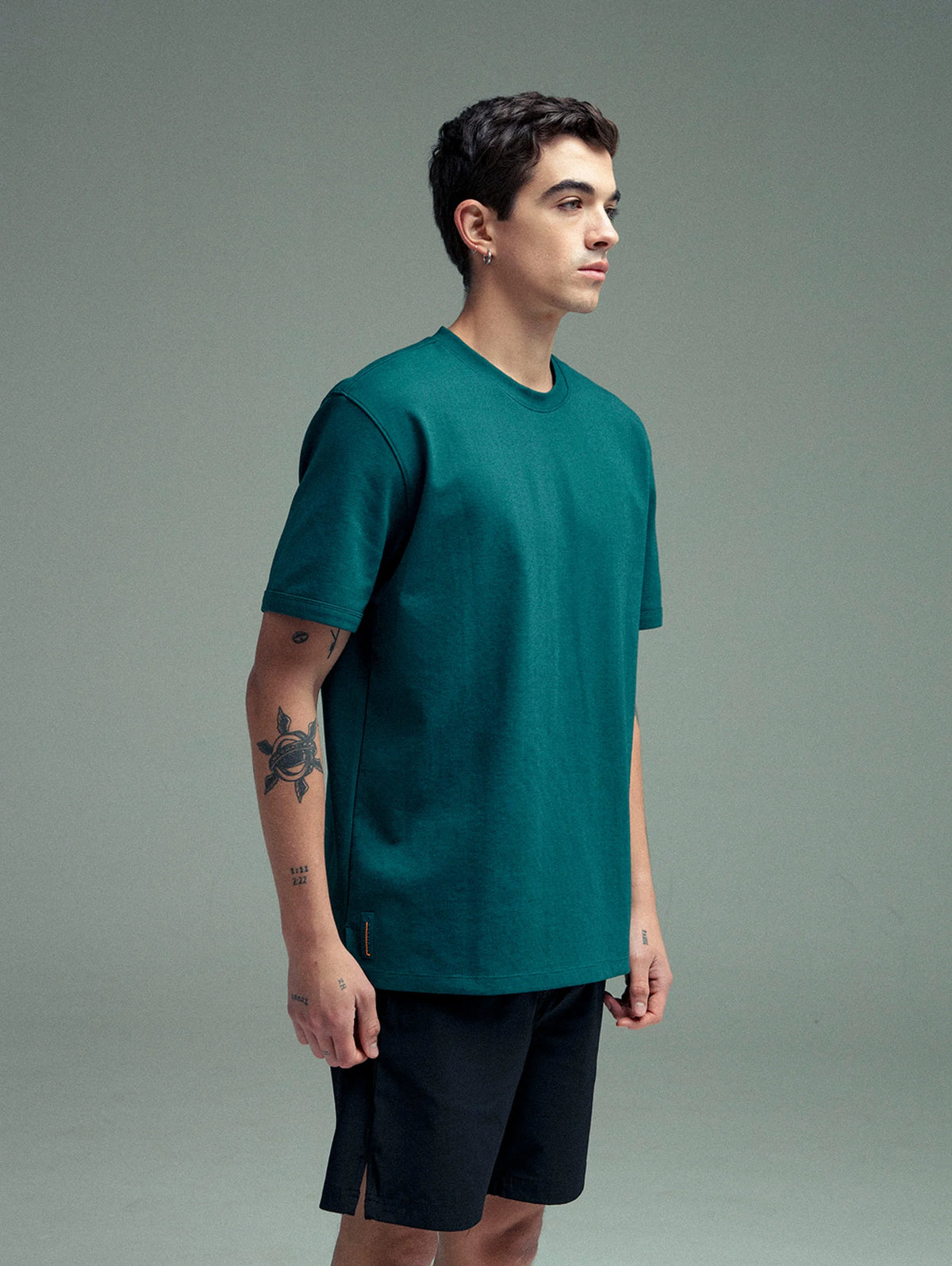 Men's green relaxed fit t-shirt Cling