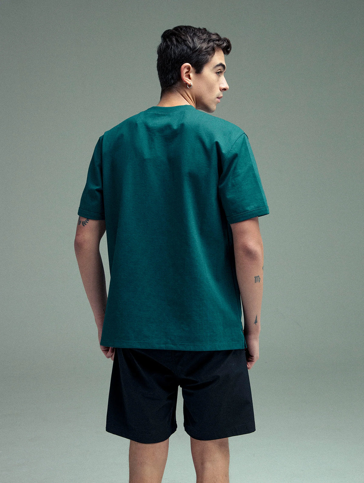Men's green relaxed fit t-shirt Cling