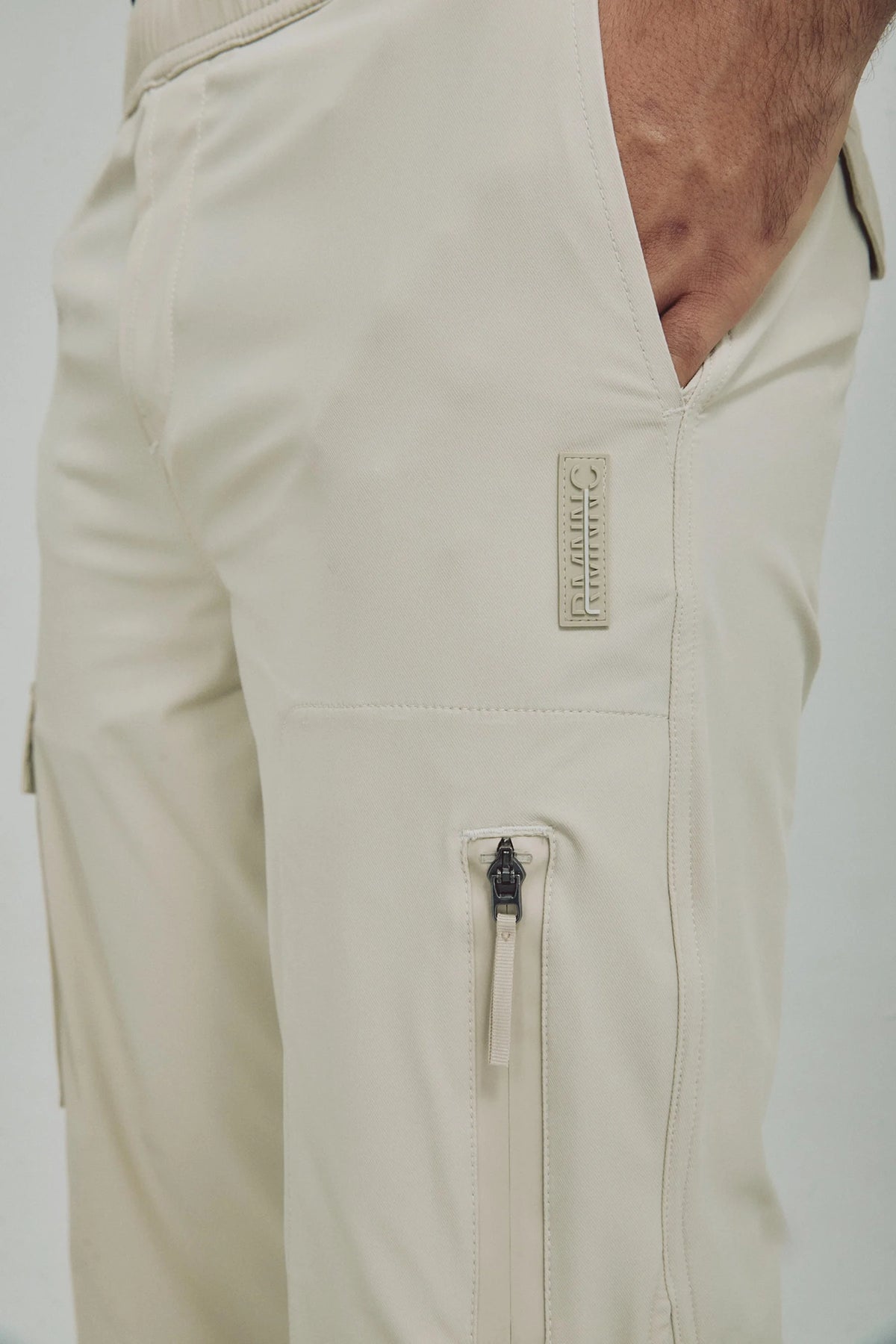 Men's sand regular fit pants Iron