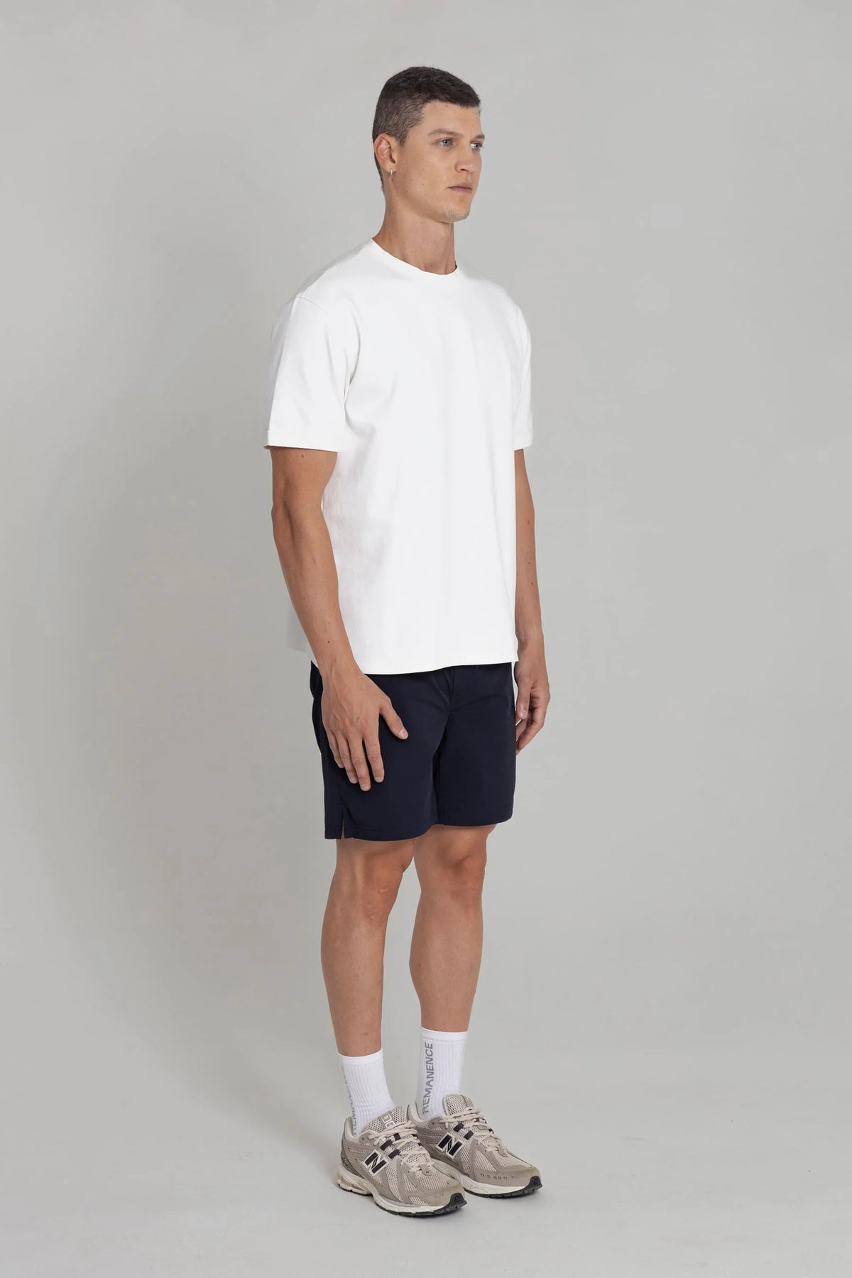 Men's white relaxed fit t-shirt Cling