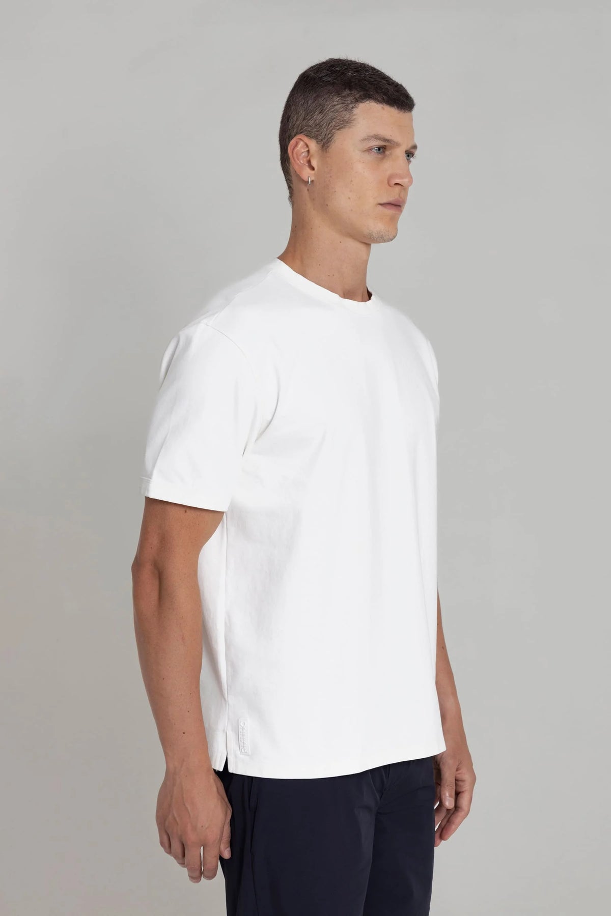 Men's white relaxed fit t-shirt Cling