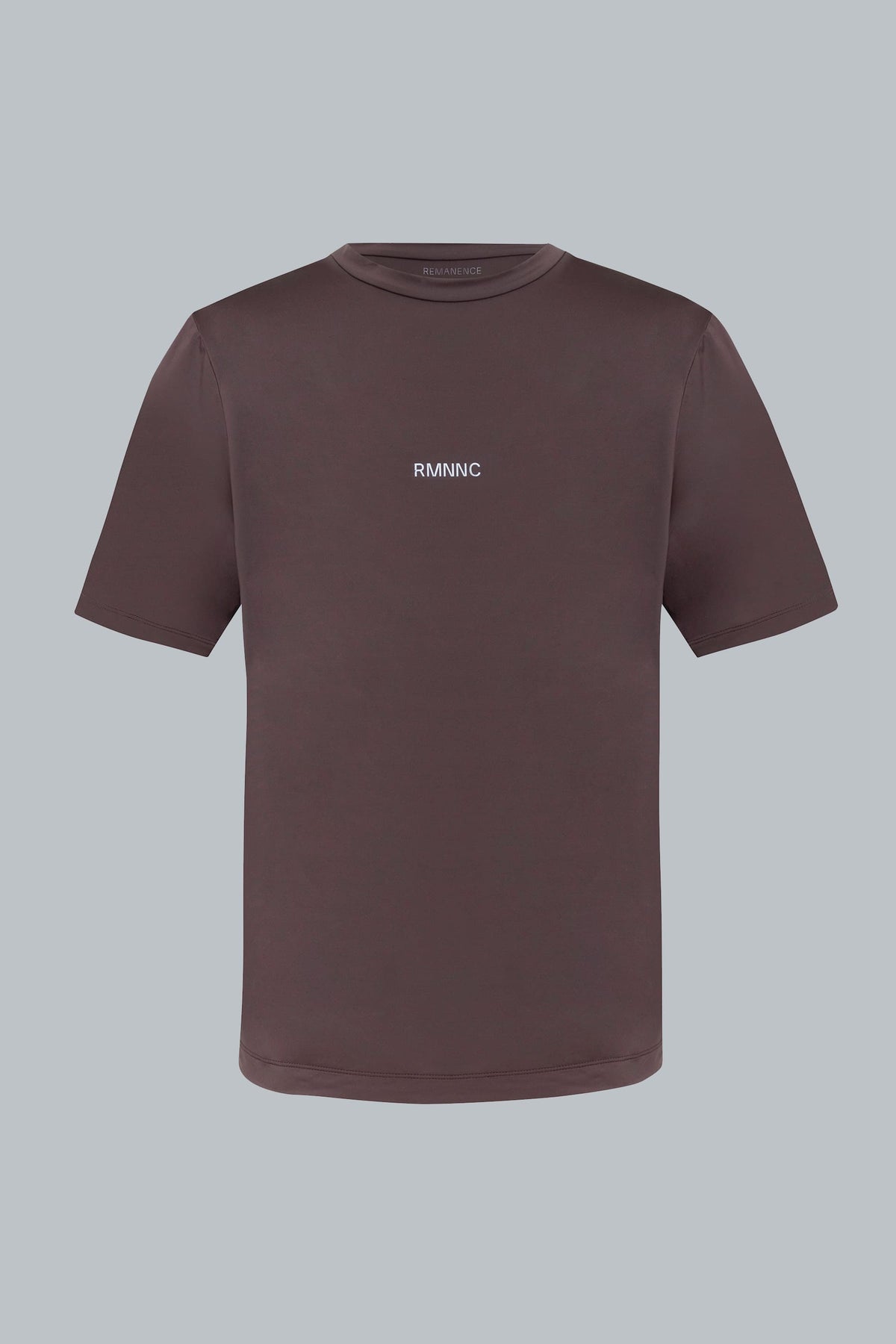 Men’s brown semi fit sports t-shirt Wave