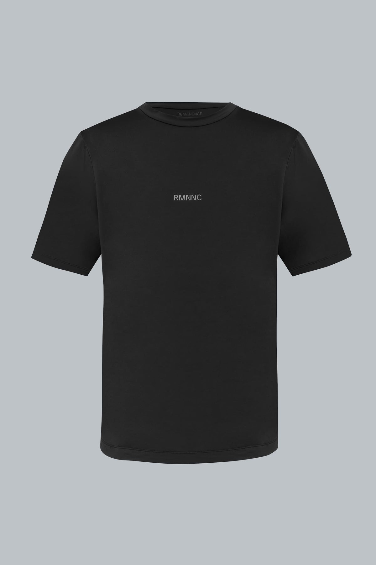 Men’s black semi fit sports t-shirt Wave