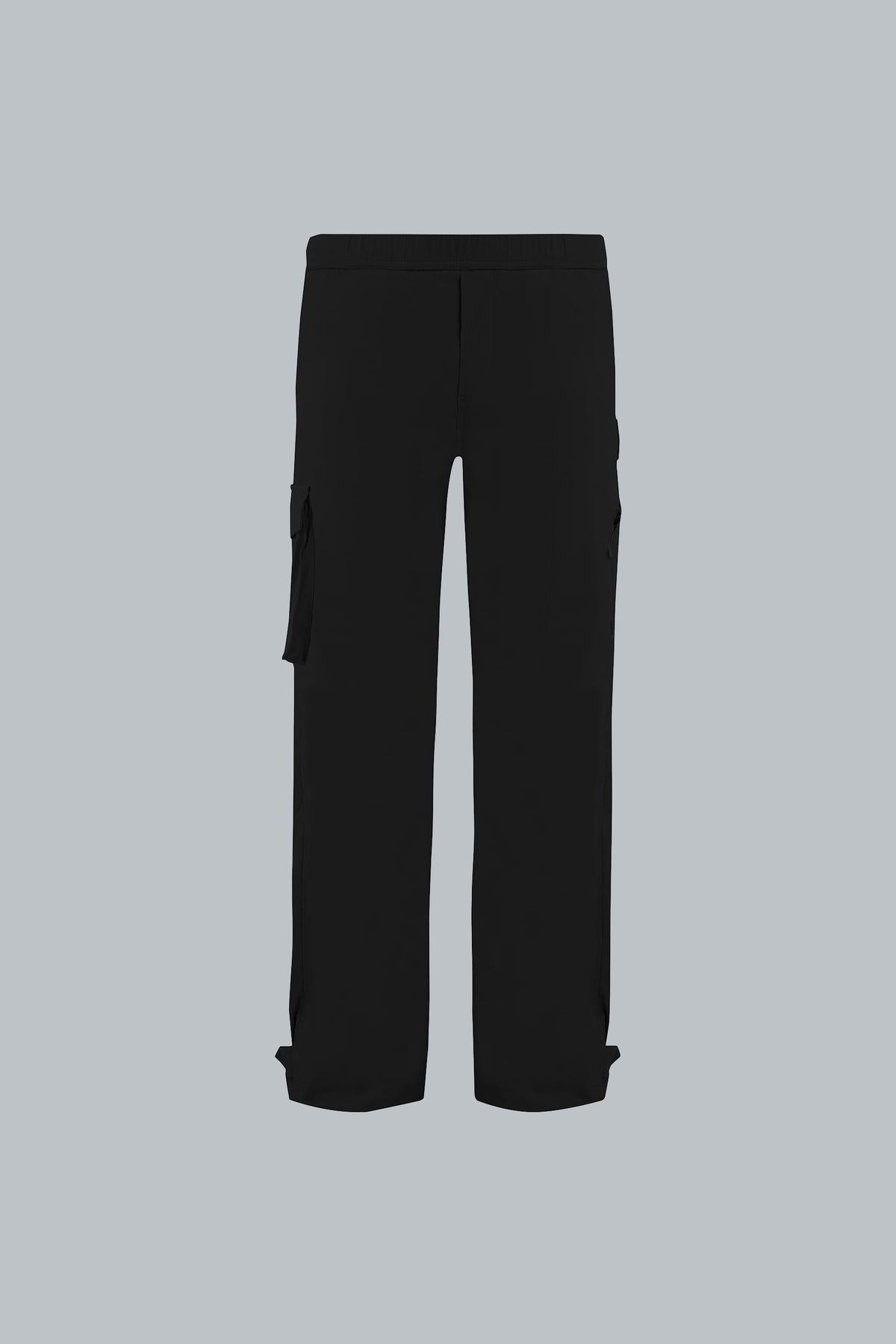 Men's black regular fit pants Iron