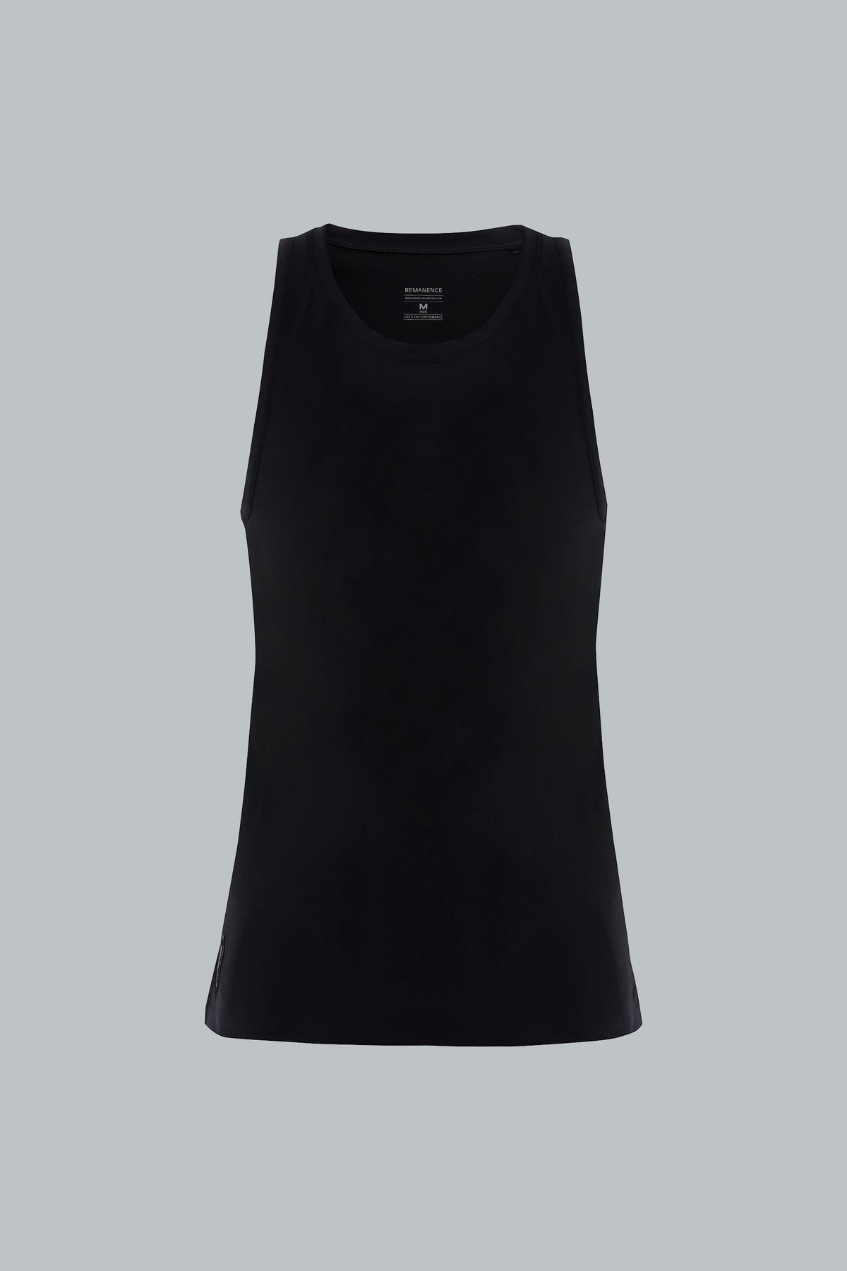 Men's black tank top slim fit Axis