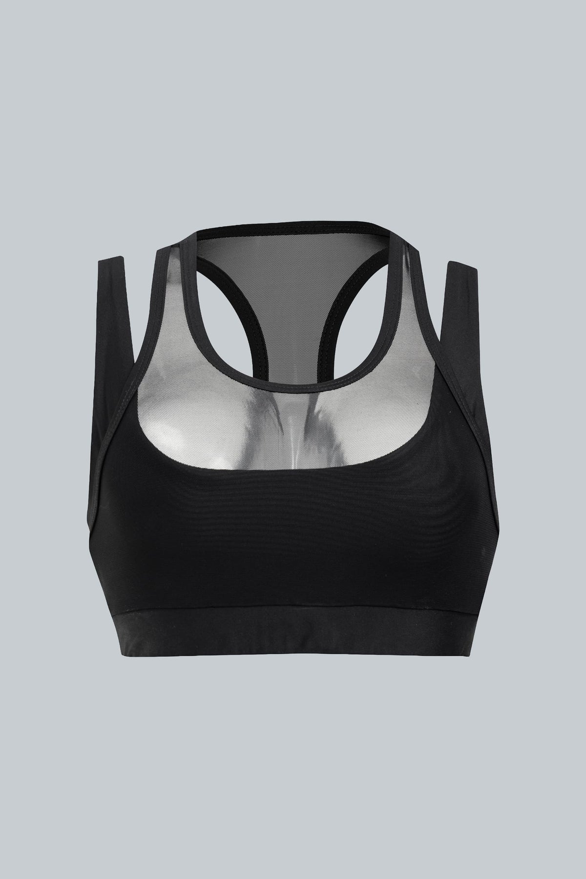Women’s black dual-mesh sports top Apex