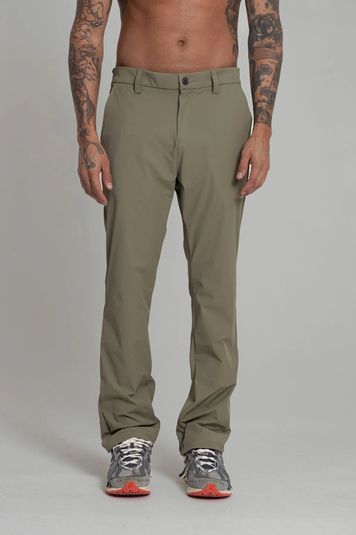 Pantalón chino verde oliva para hombre Stellar