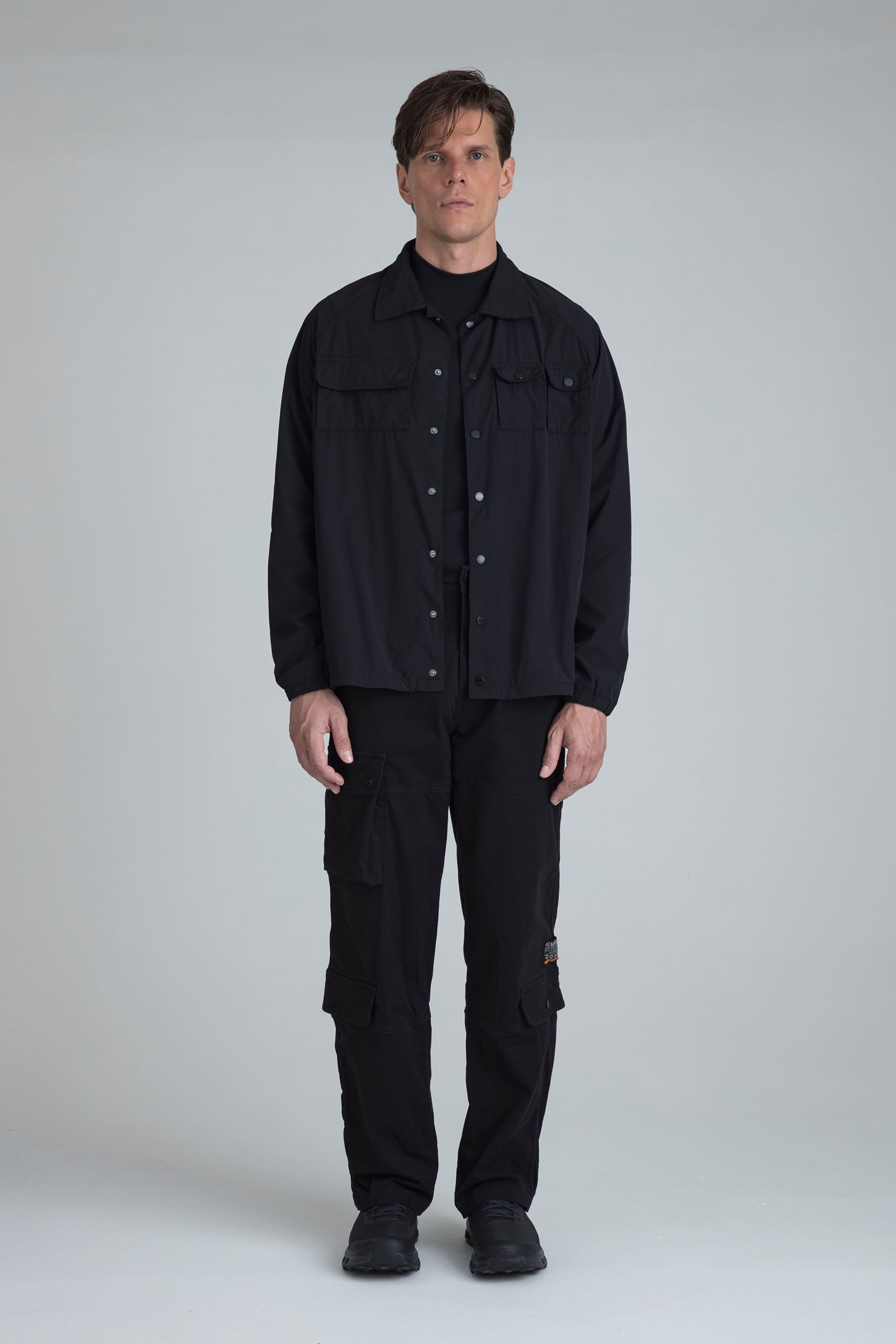 Men's black regular fit pants Gale