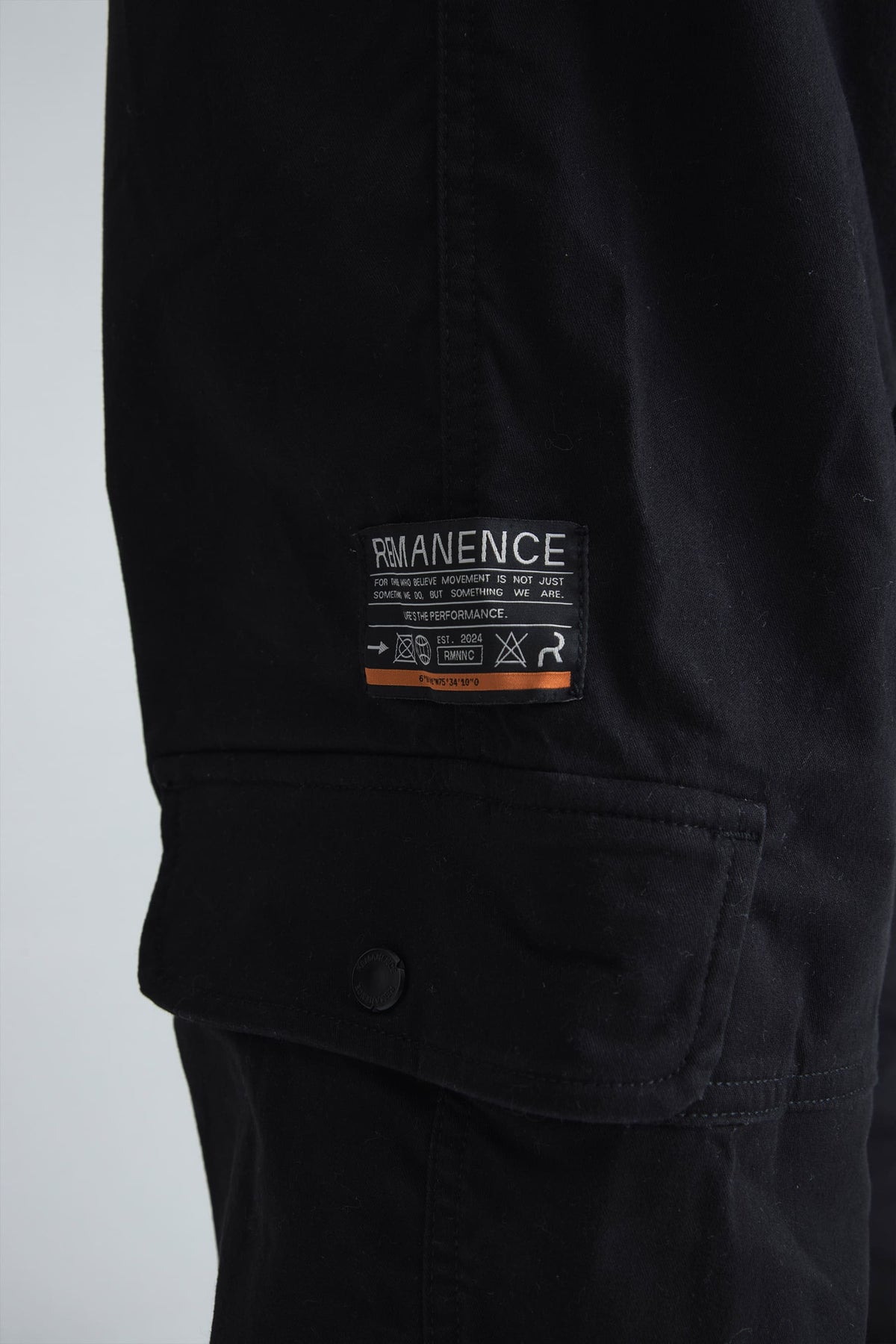 Men's black regular fit pants Gale