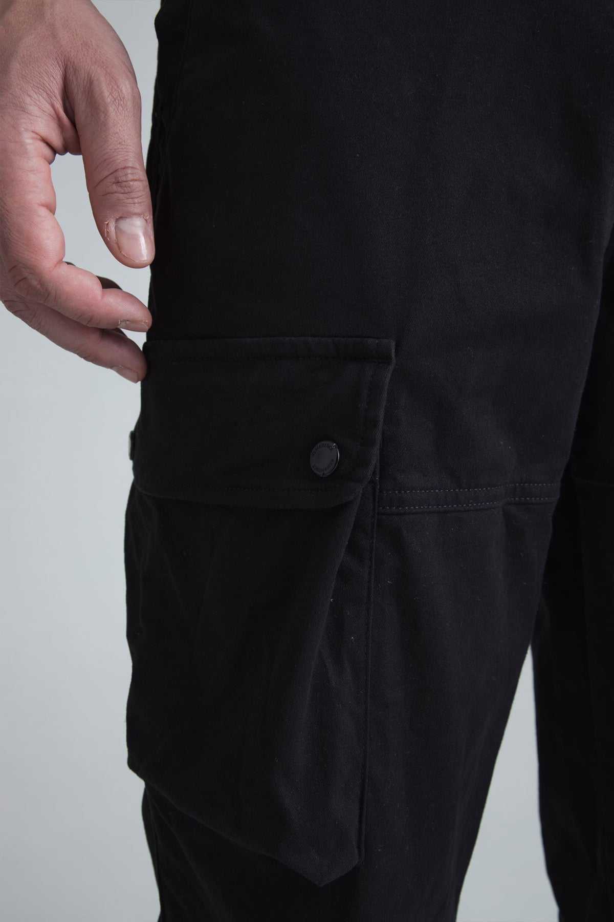 Men's black regular fit pants Gale