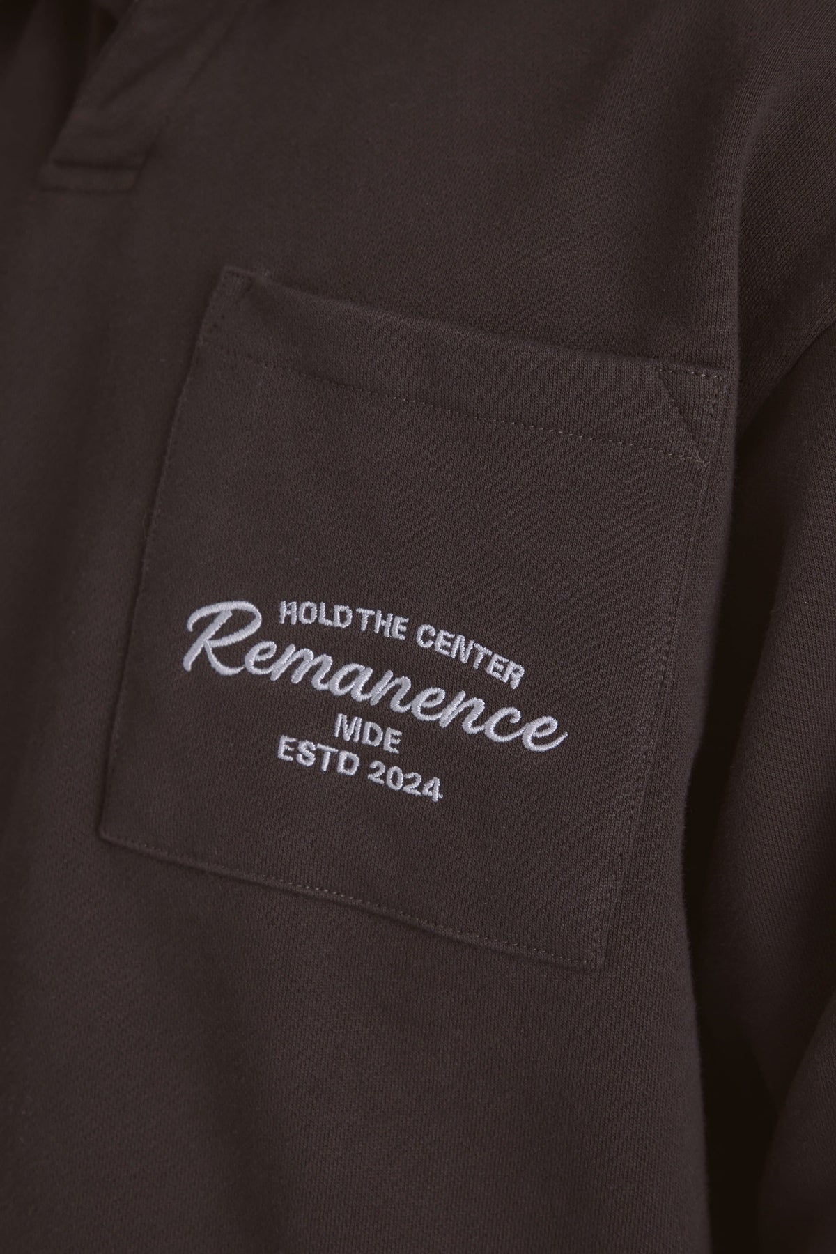 Buzo polo café chocolate para hombre oversize Lumen