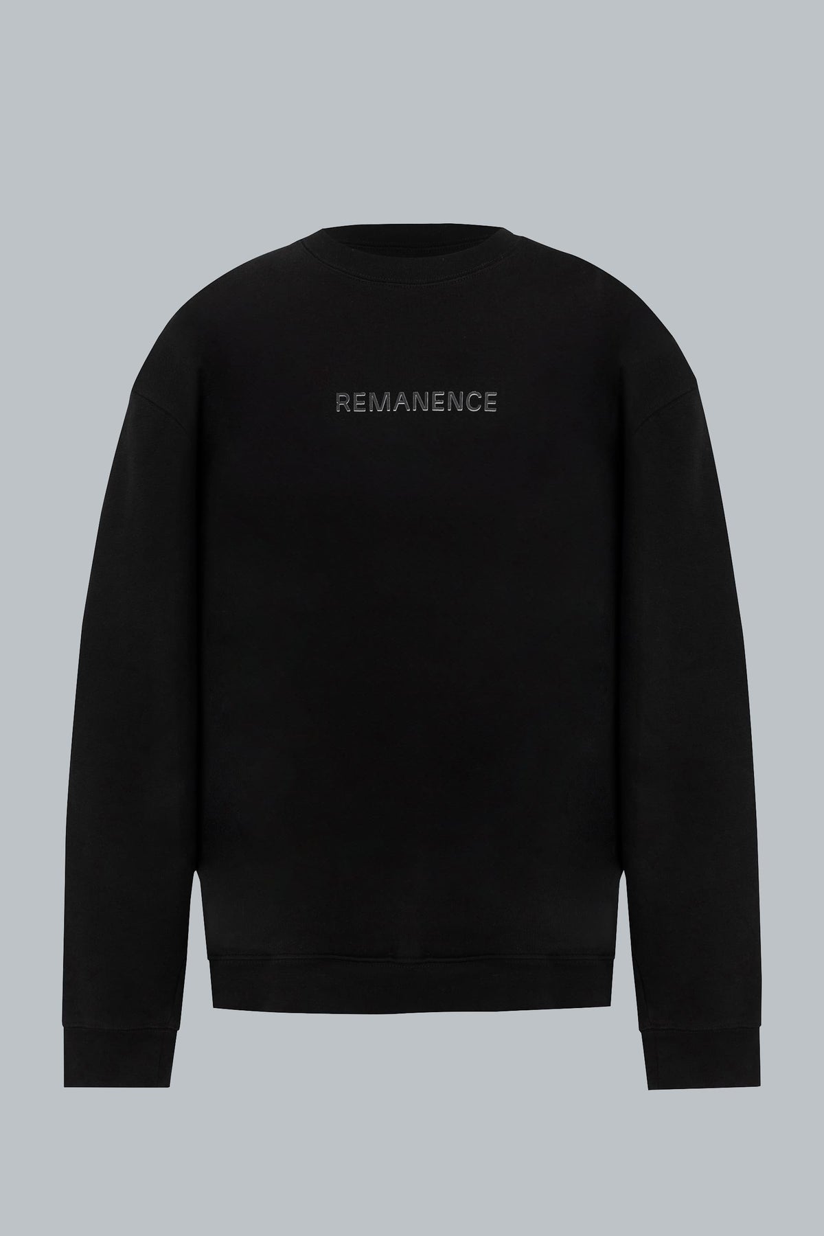 Men’s black crewneck sweatshirt Verge