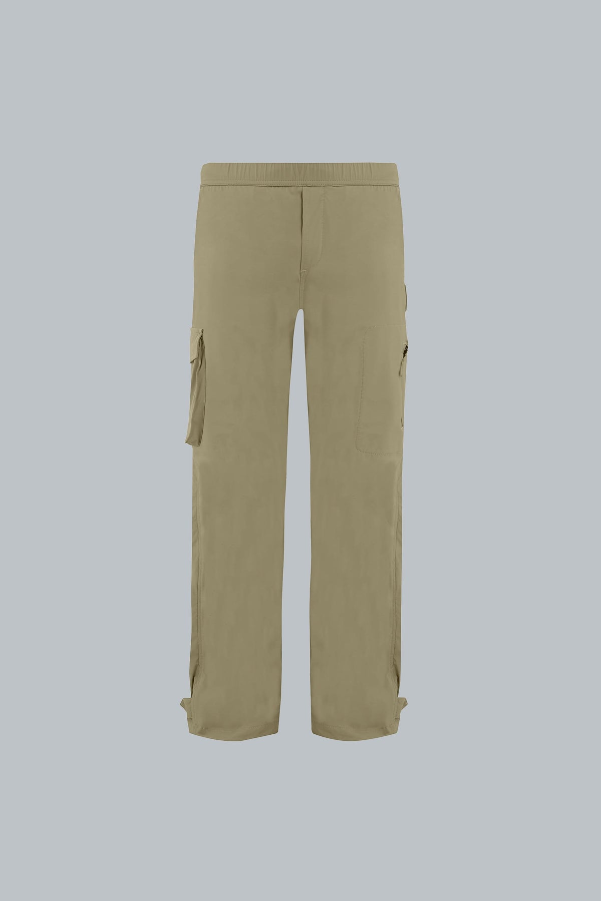 Men's olive green regular fit pants Iron