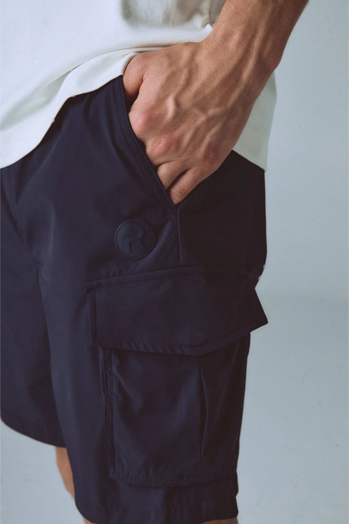 Men's regular fit blue shorts Torch