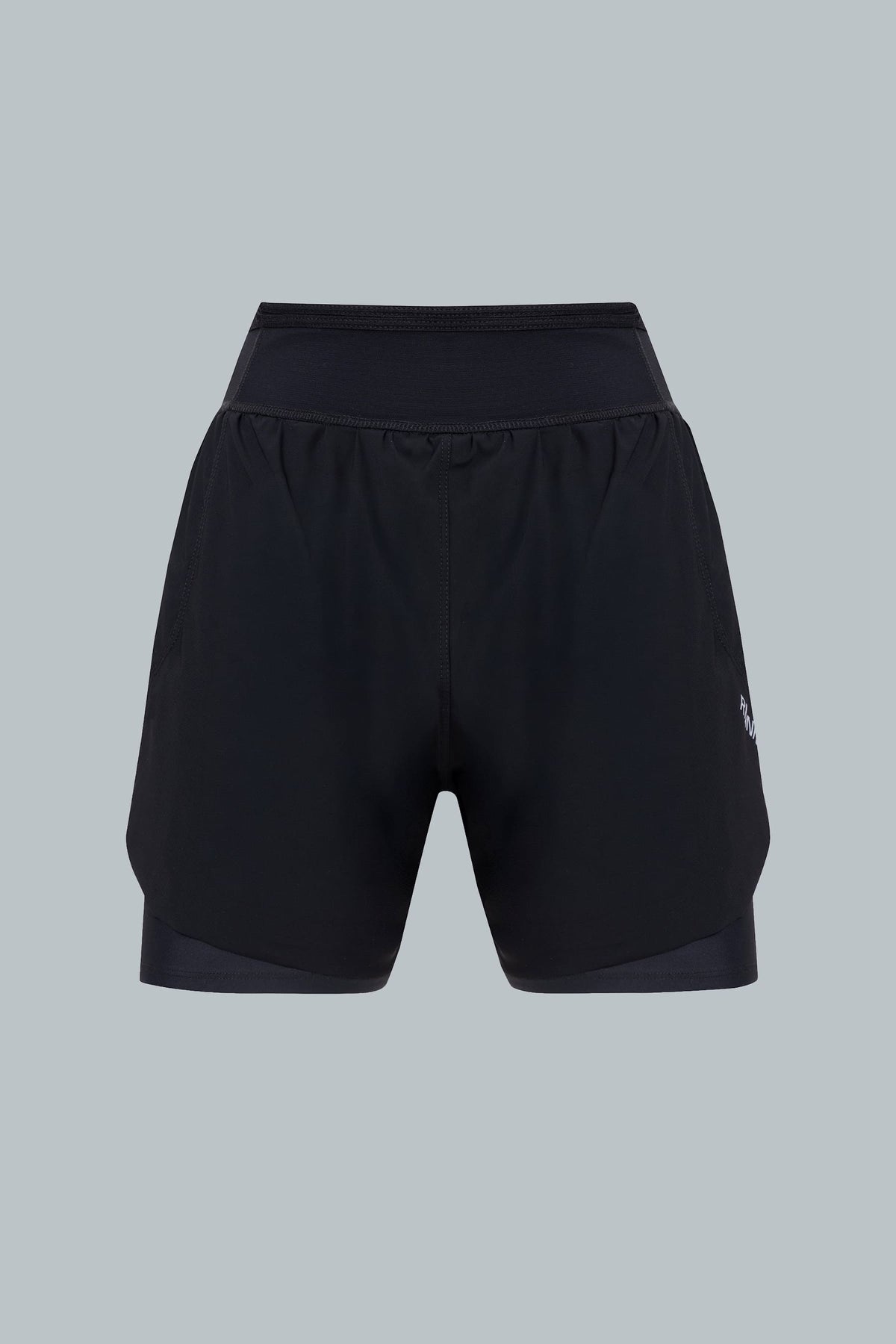 Women’s black sports shorts with inner biker Span