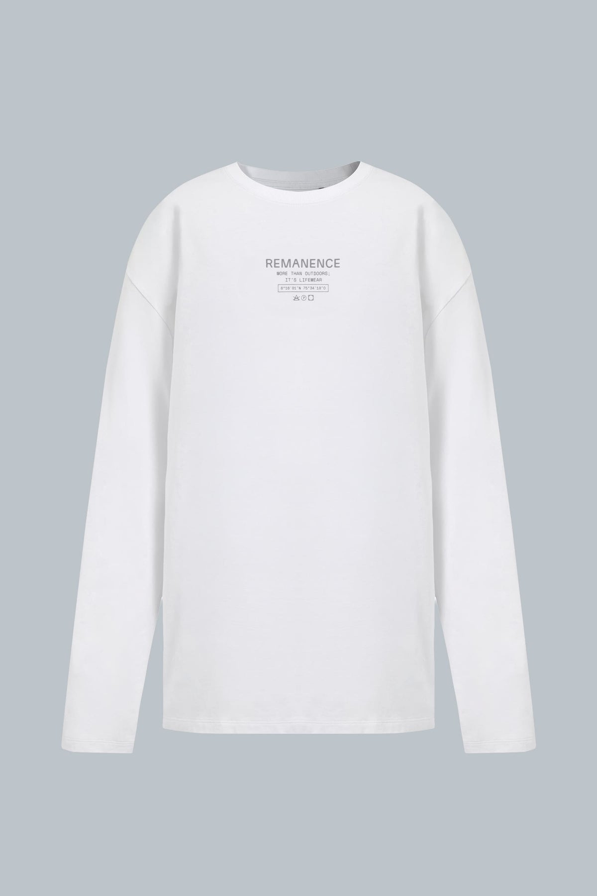Raw Long-Sleeve Regular Fit T-Shirt Men White
