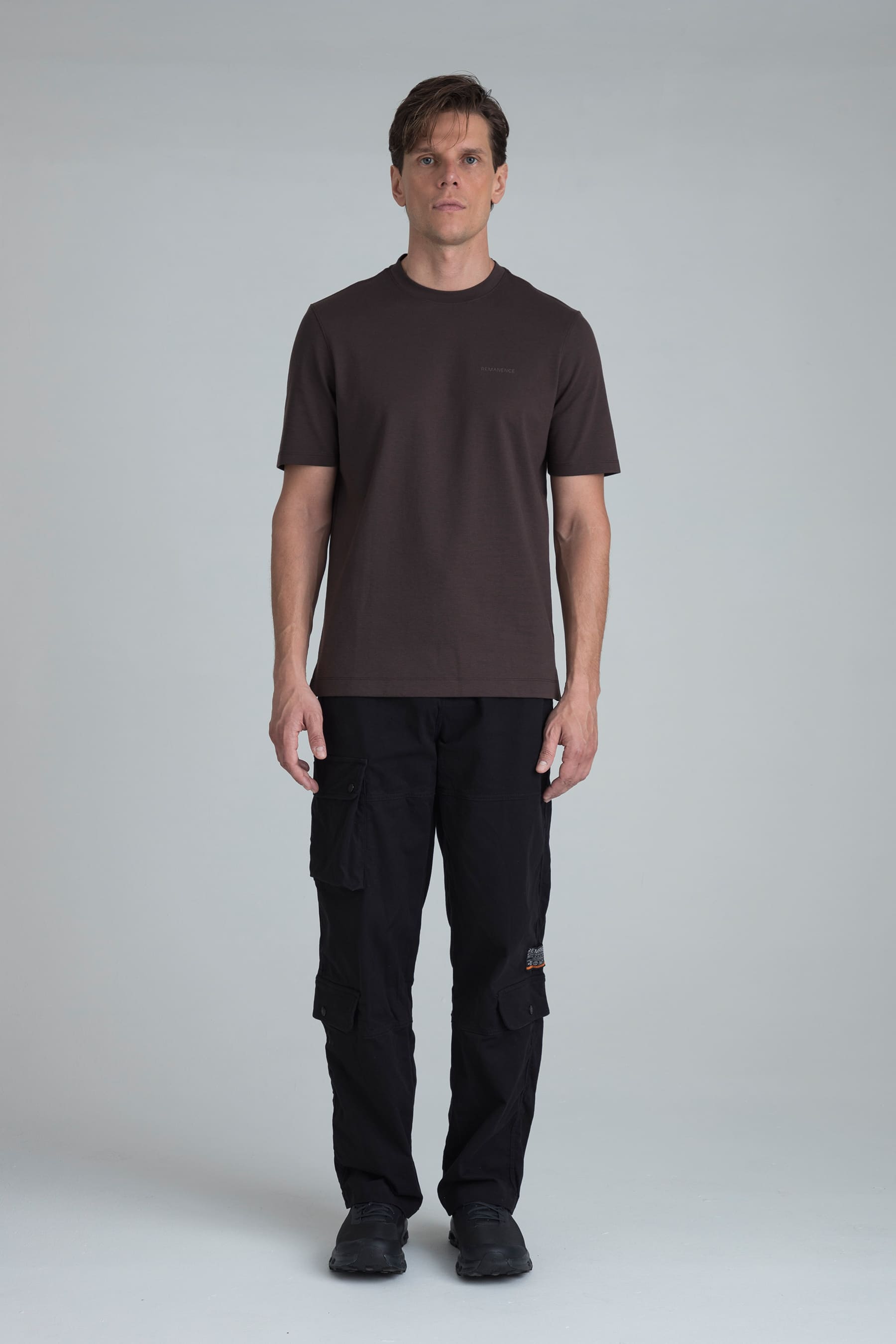 Men's coffee regular fit t-shirt Peak