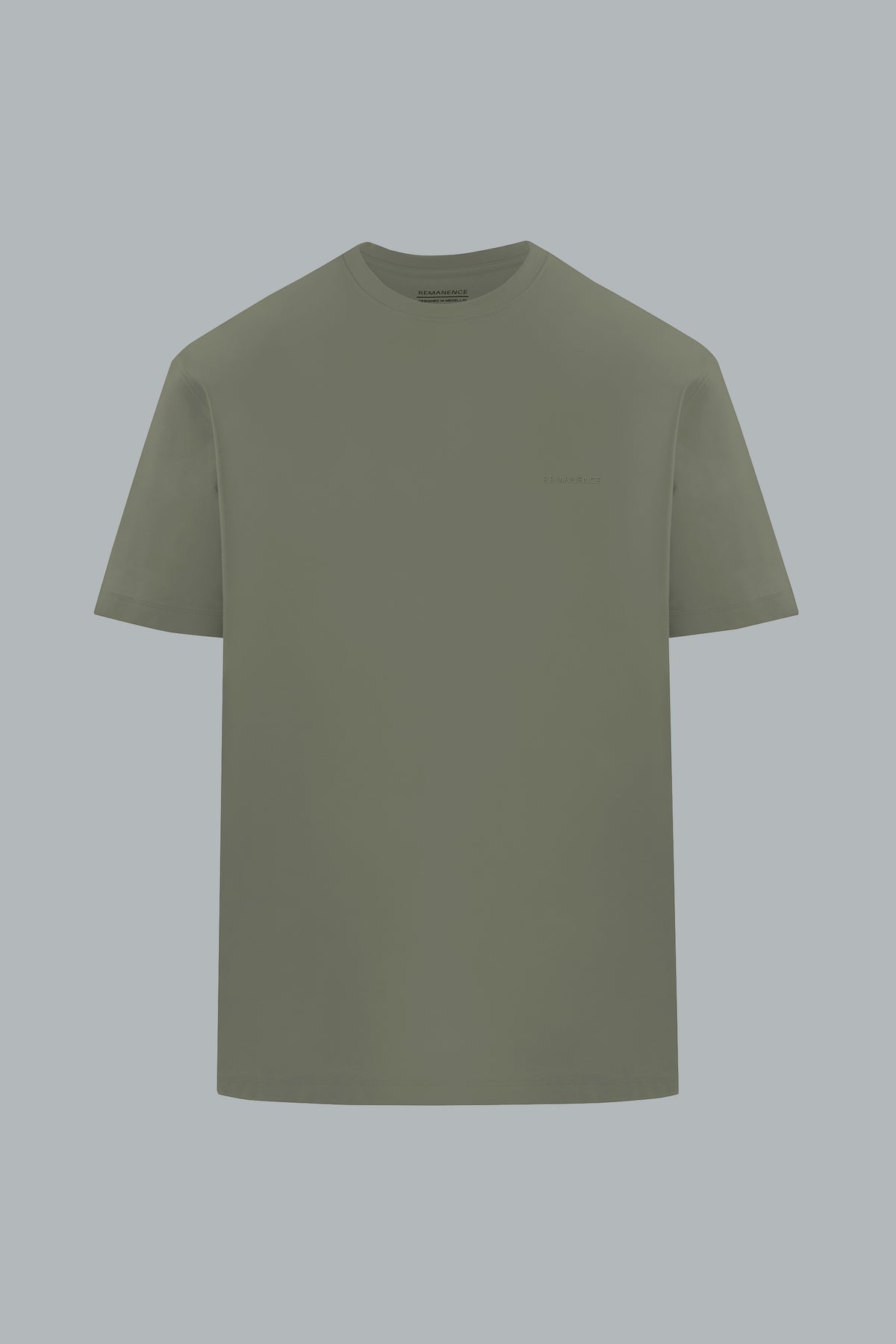 Peak Semi Fitted T-Shirt Men Olive Green