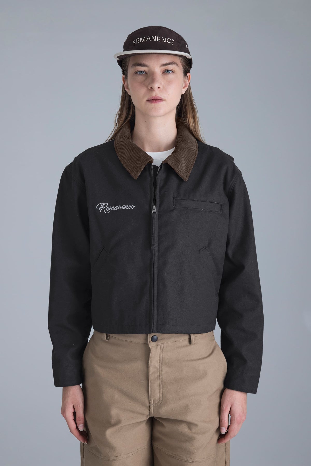 Chaqueta negra para mujer regular fit Trace