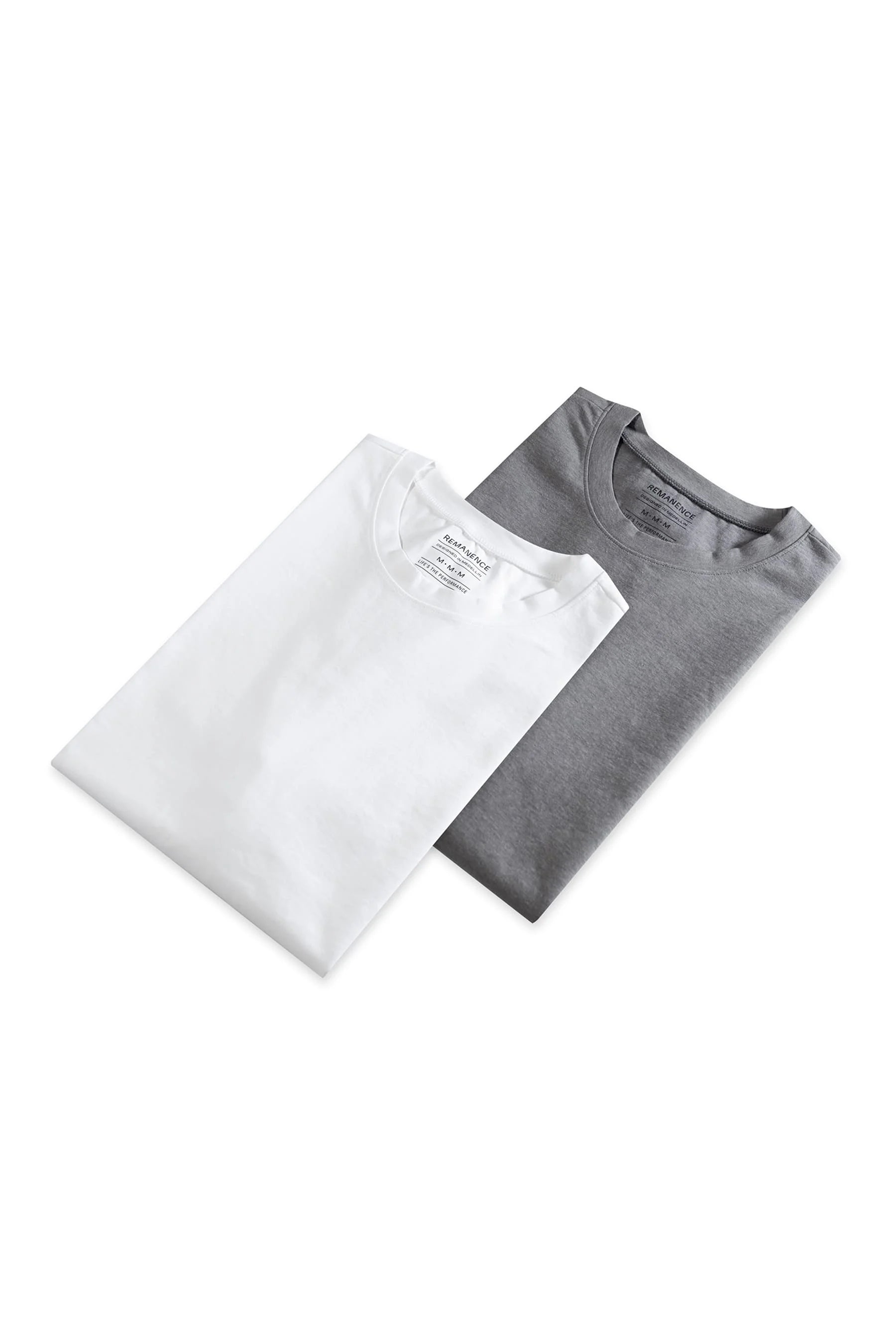Men’s gray and white 2-Pack t-shirts Cling  Remanence 