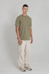 Men's Olive Green relaxed fit T-shirt New Cling