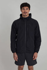 Mens black running jacket Pitch